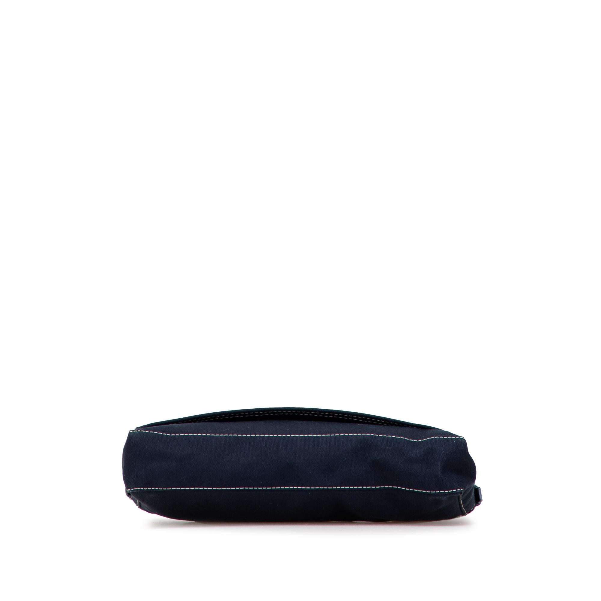 Fendi Canvas FF Marble Baguette Shoulder Bag