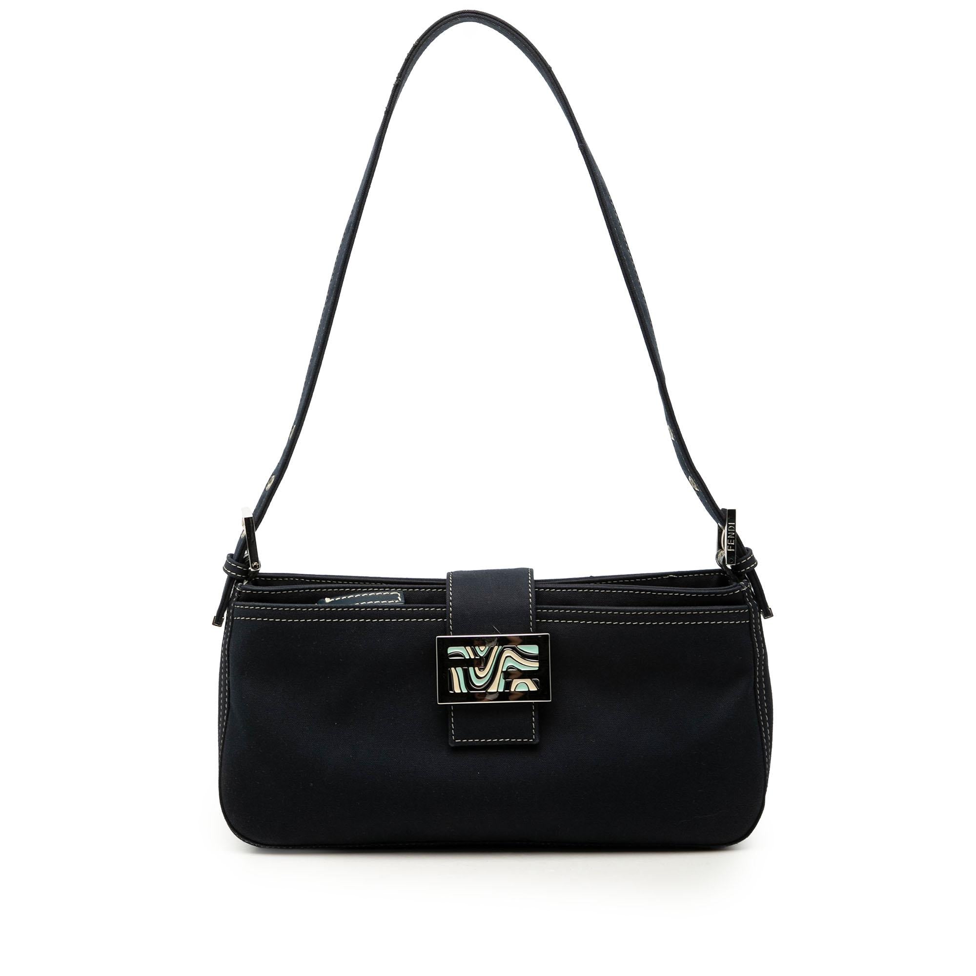Fendi Canvas FF Marble Shoulder Bag