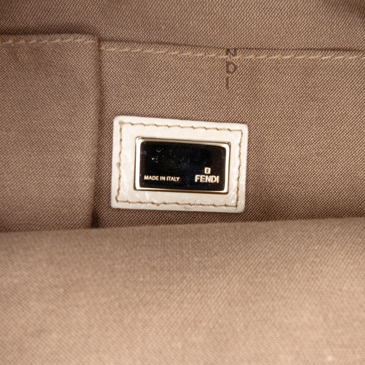 Fendi Canvas Studded Hobo