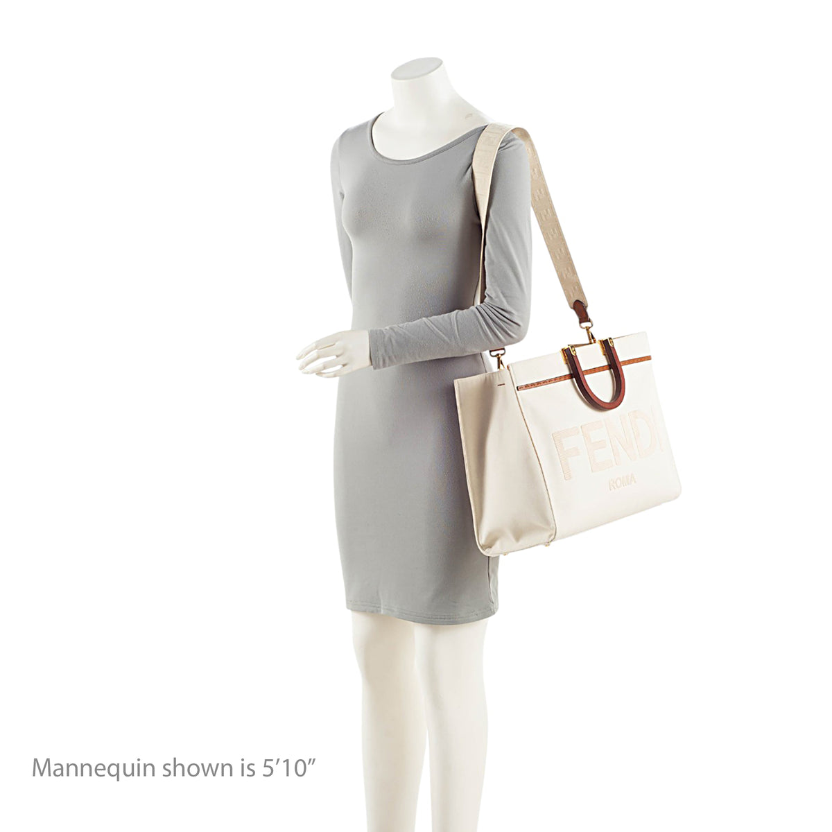 Fendi Canvas Sunshine Medium Shopper Tote