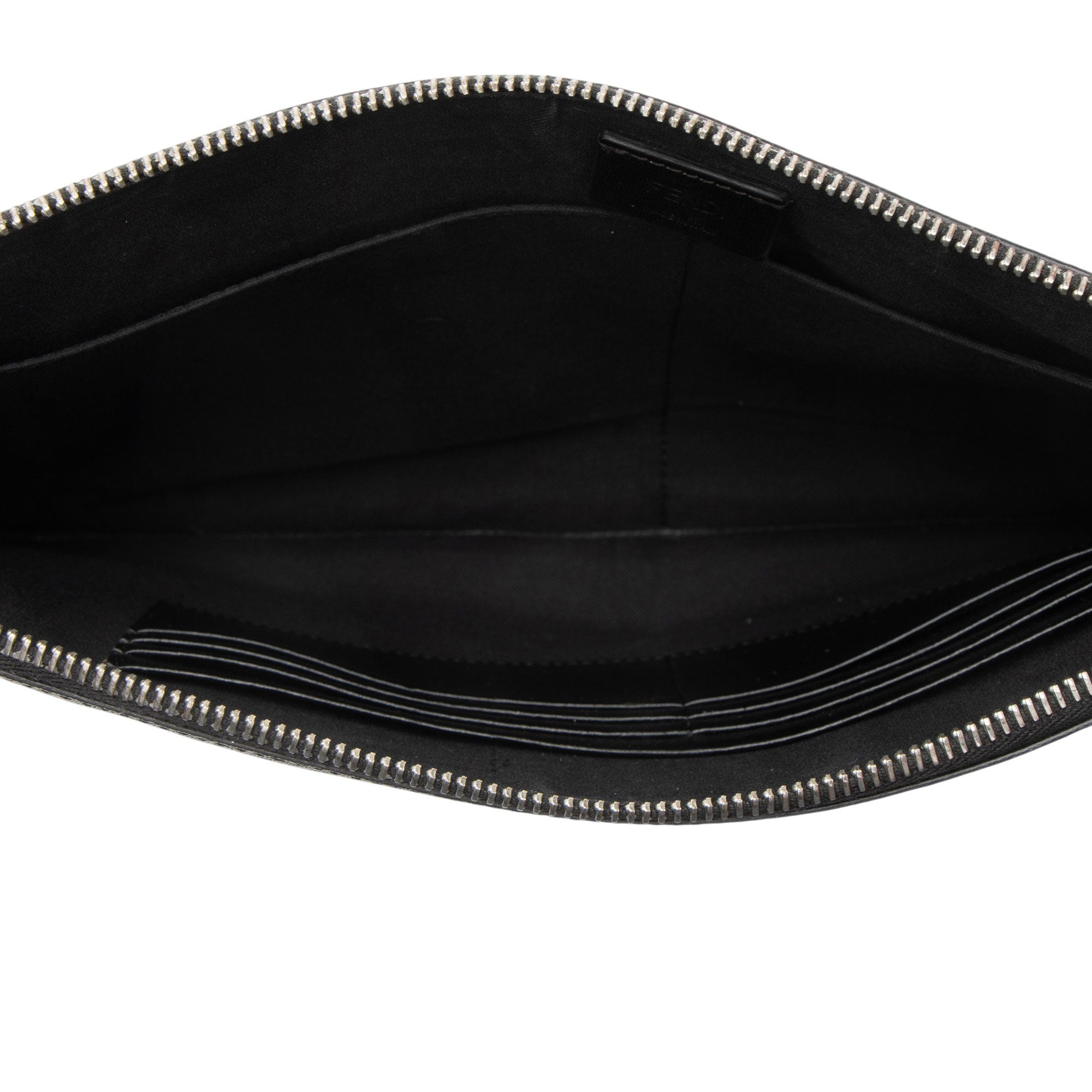 Fendi Coated Canvas FF Diagonal Clutch