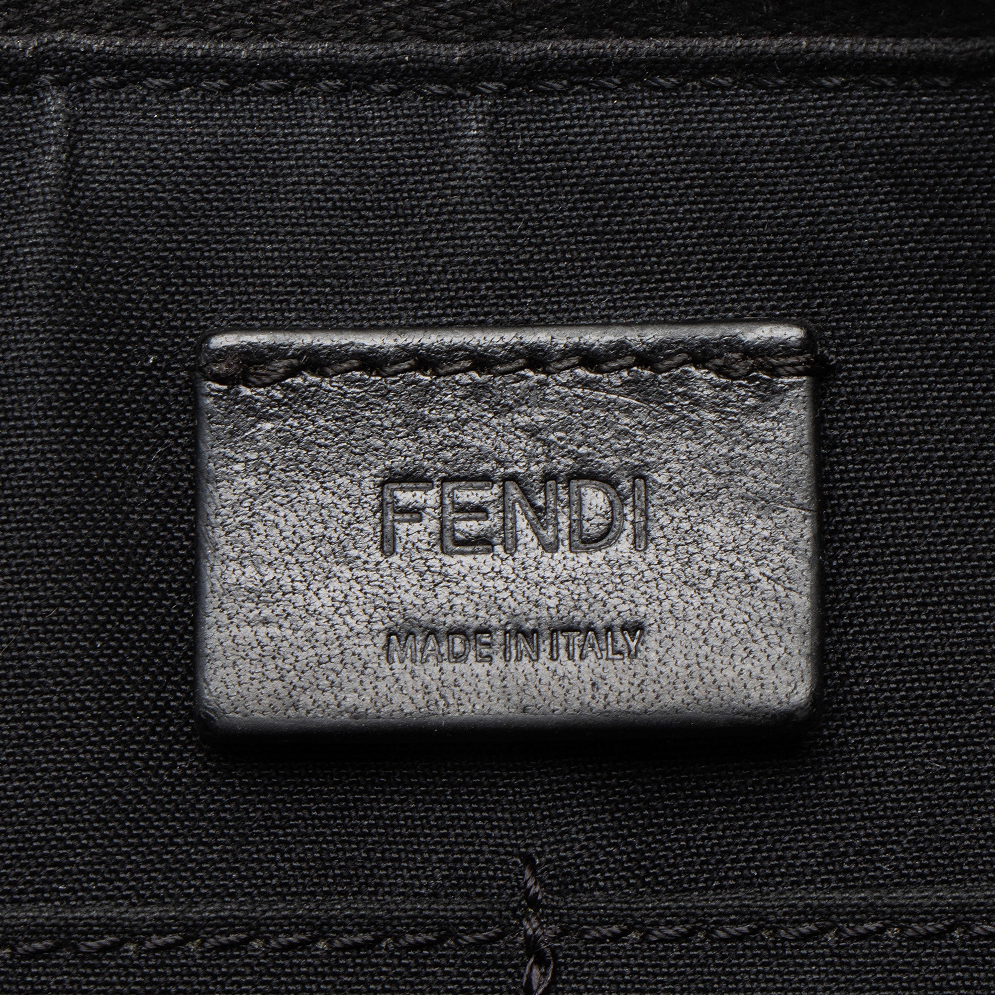Fendi Coated Canvas FF Diagonal Clutch