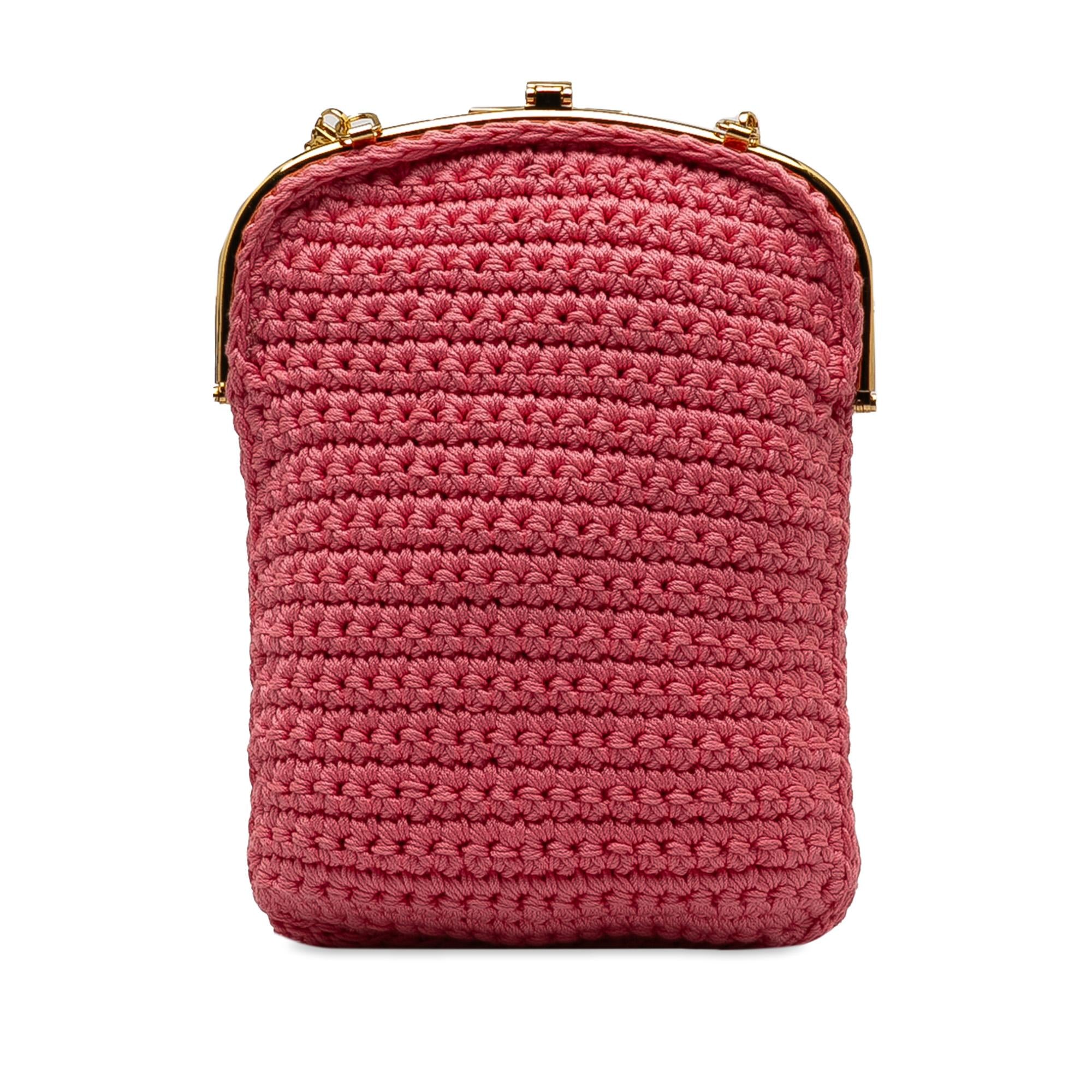Fendi Crochet Baguette Phone Bag (SHG-8FMN6T)