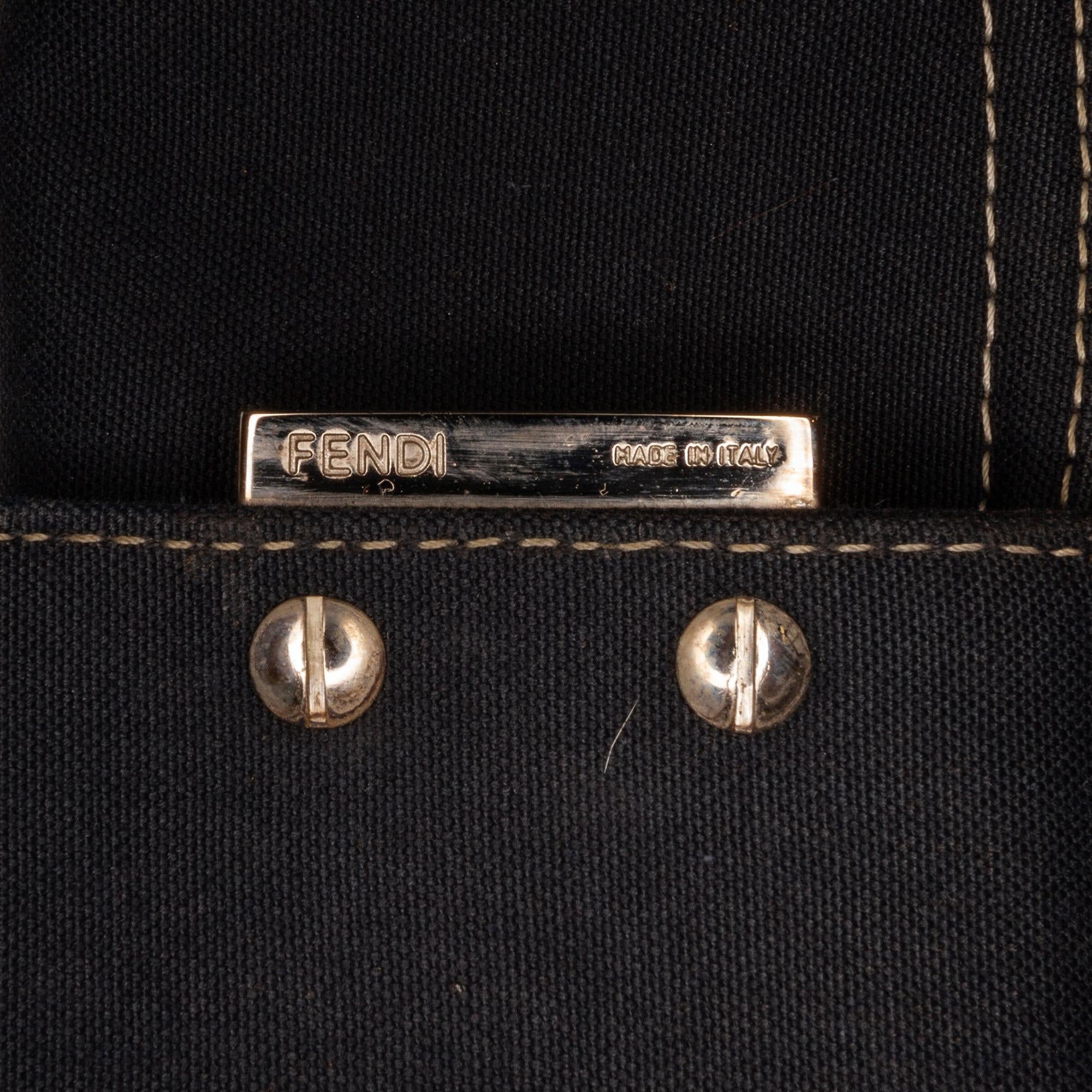 Fendi Denim Double Flap Baguette (SHG-j7tZH1)