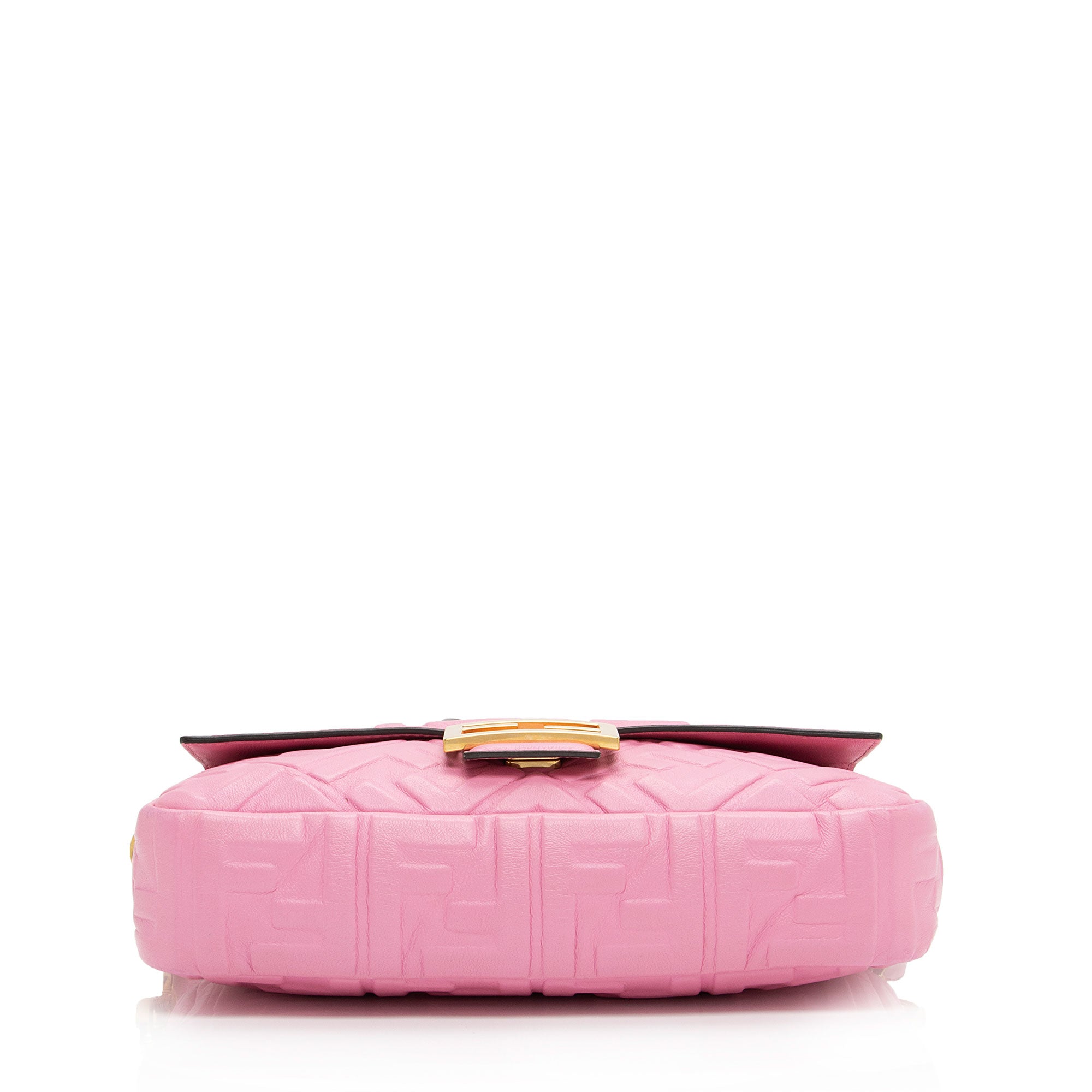 Fendi Embossed Leather FF 1974 Baguette Shoulder Bag (SHF-nc63Ja)