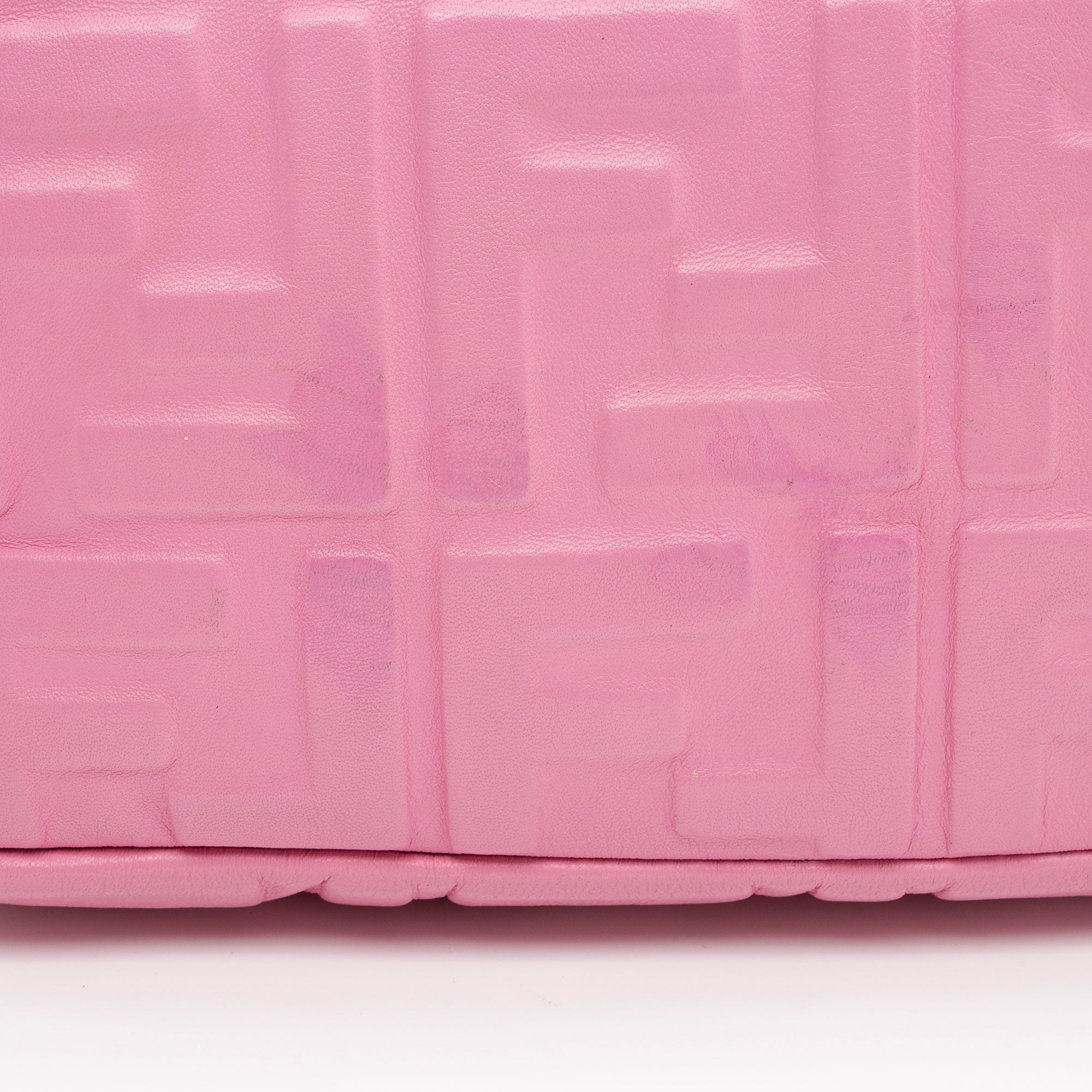 Fendi Embossed Leather FF 1974 Baguette Shoulder Bag (SHF-nc63Ja)