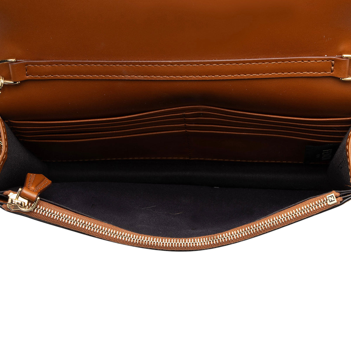 Fendi Embossed Vitello King Logo Wallet on Chain
