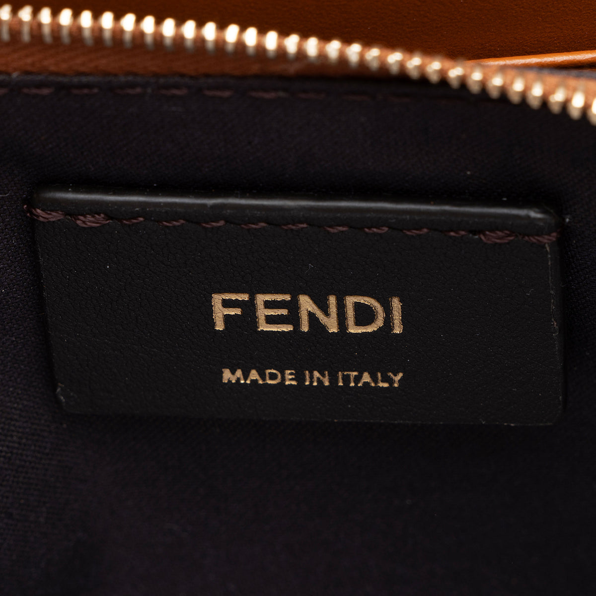 Fendi Embossed Vitello King Logo Wallet on Chain