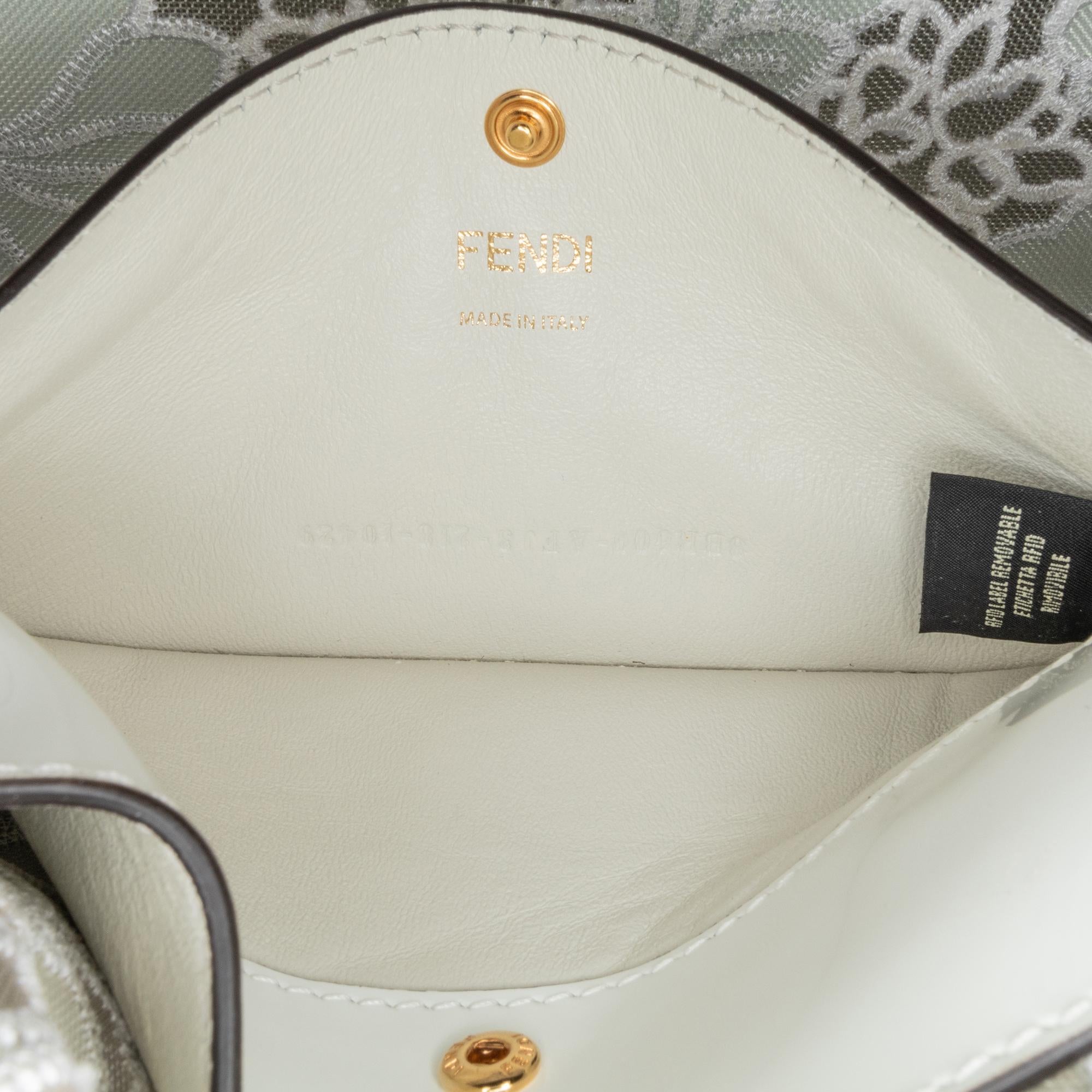 Fendi Embroidered Lace Baguette Satchel (SHG-iD9Gxu)