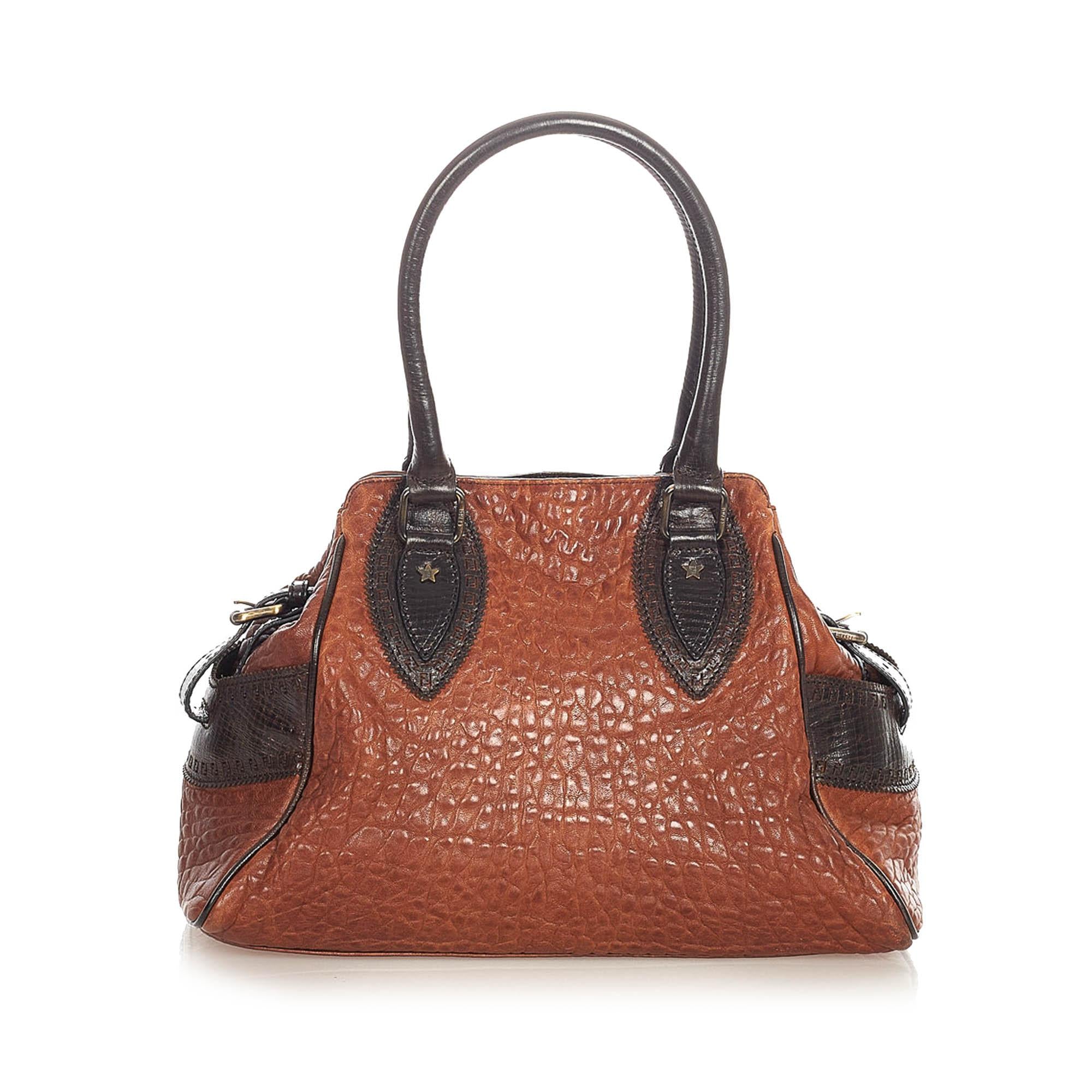 Fendi Etniko Leather Handbag (SHG-22132)