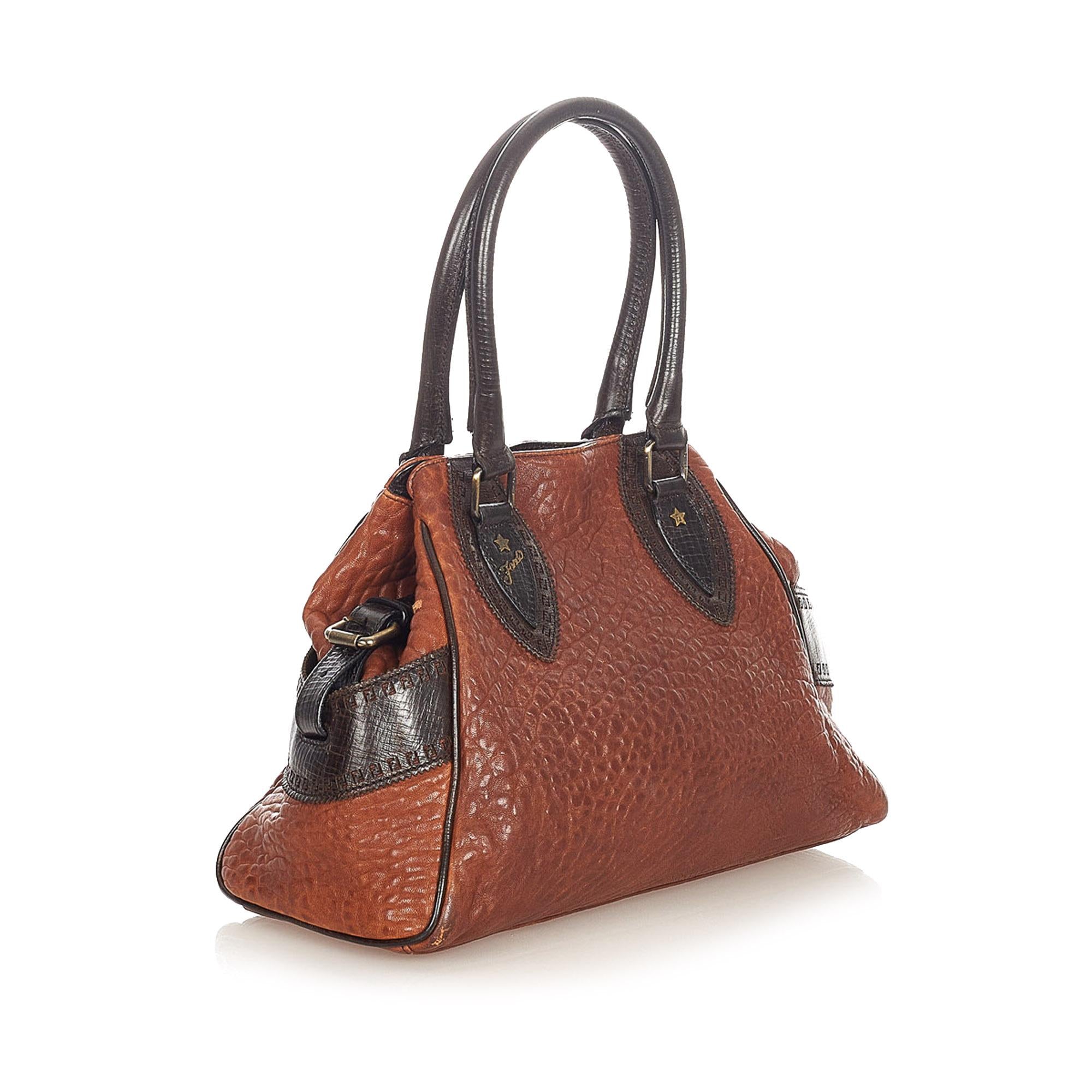 Fendi Etniko Leather Handbag (SHG-22132)