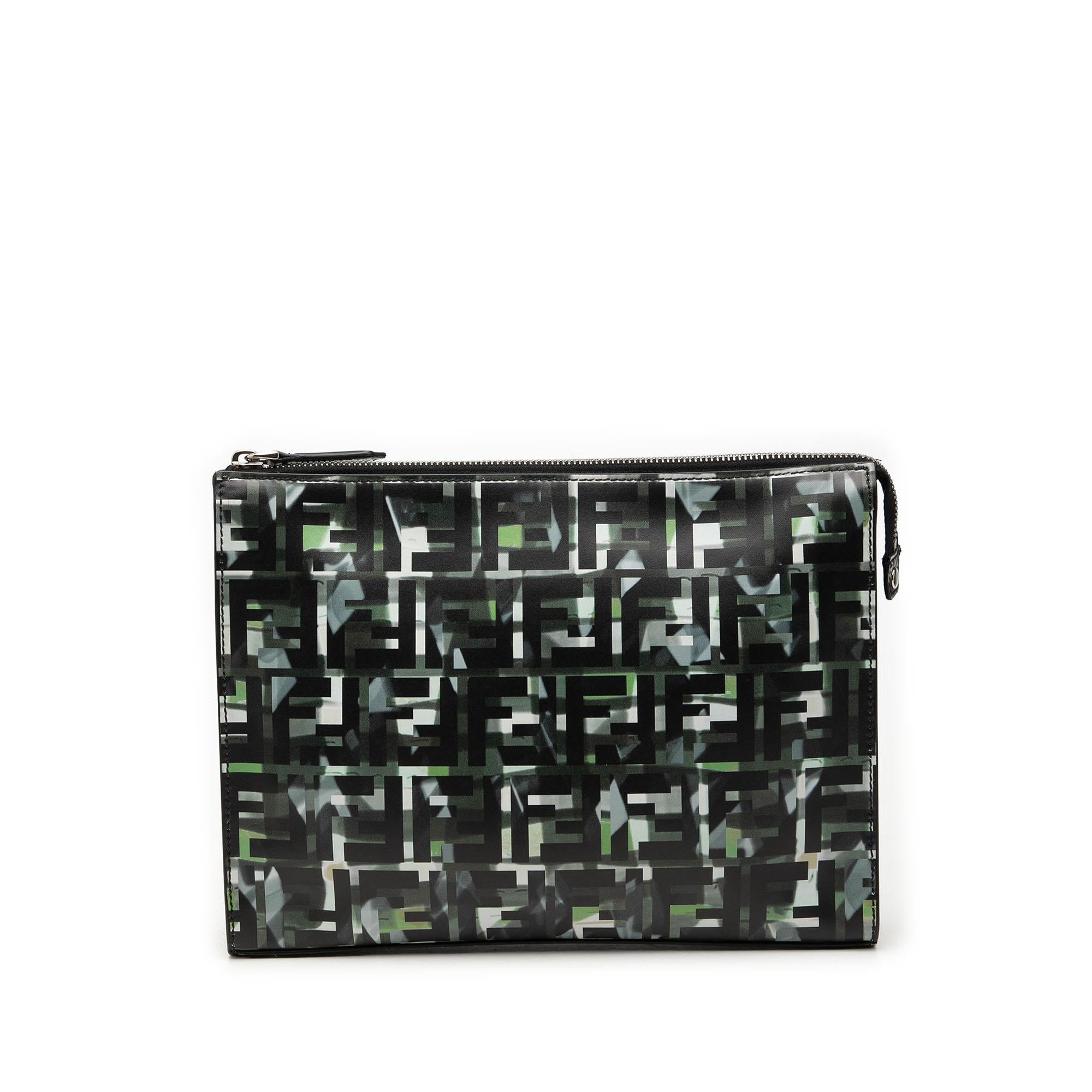 Fendi FF 1974 Nylon Camouflage Clutch