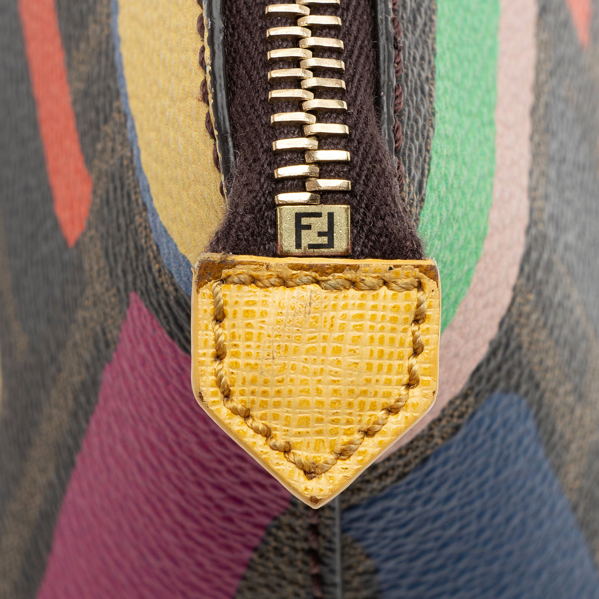 Fendi Zucca Canvas Chalks Print Pouch