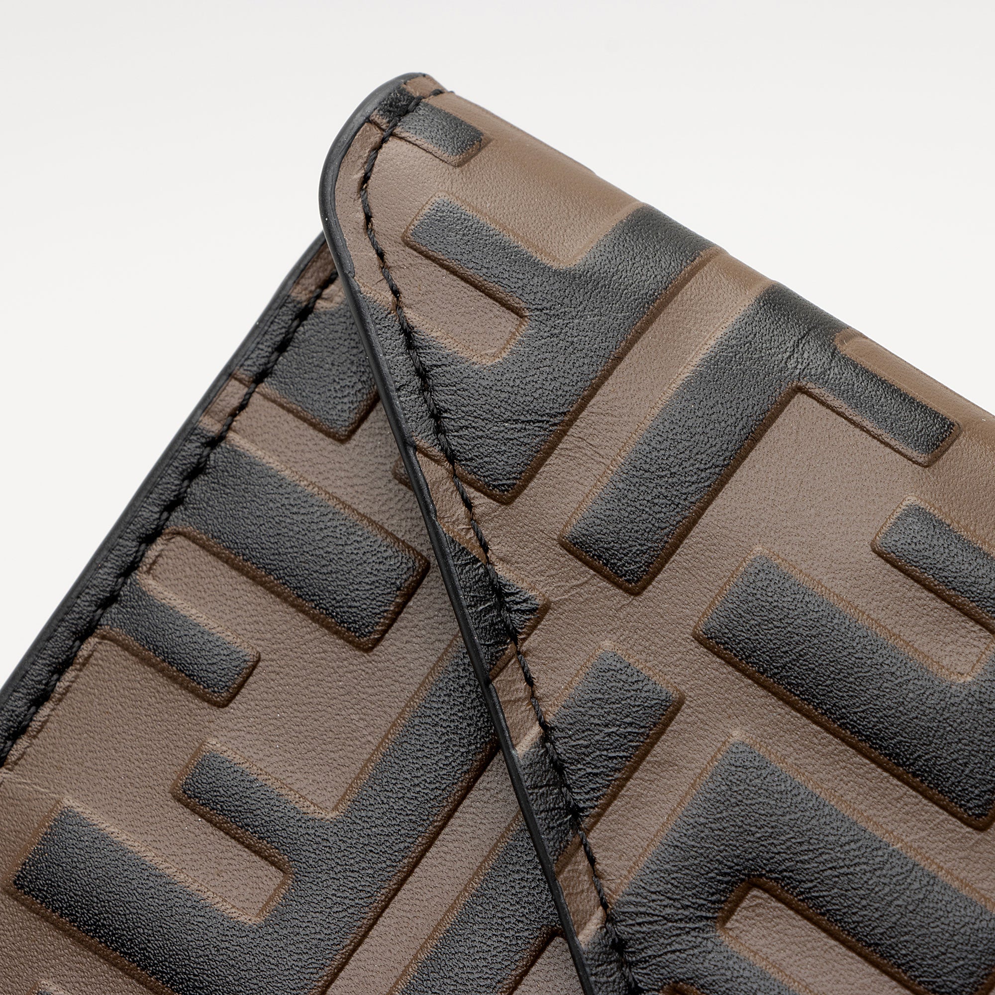 Fendi FF Embossed Calfskin 1974 Envelope Pouch (SHF-qYNeEa)
