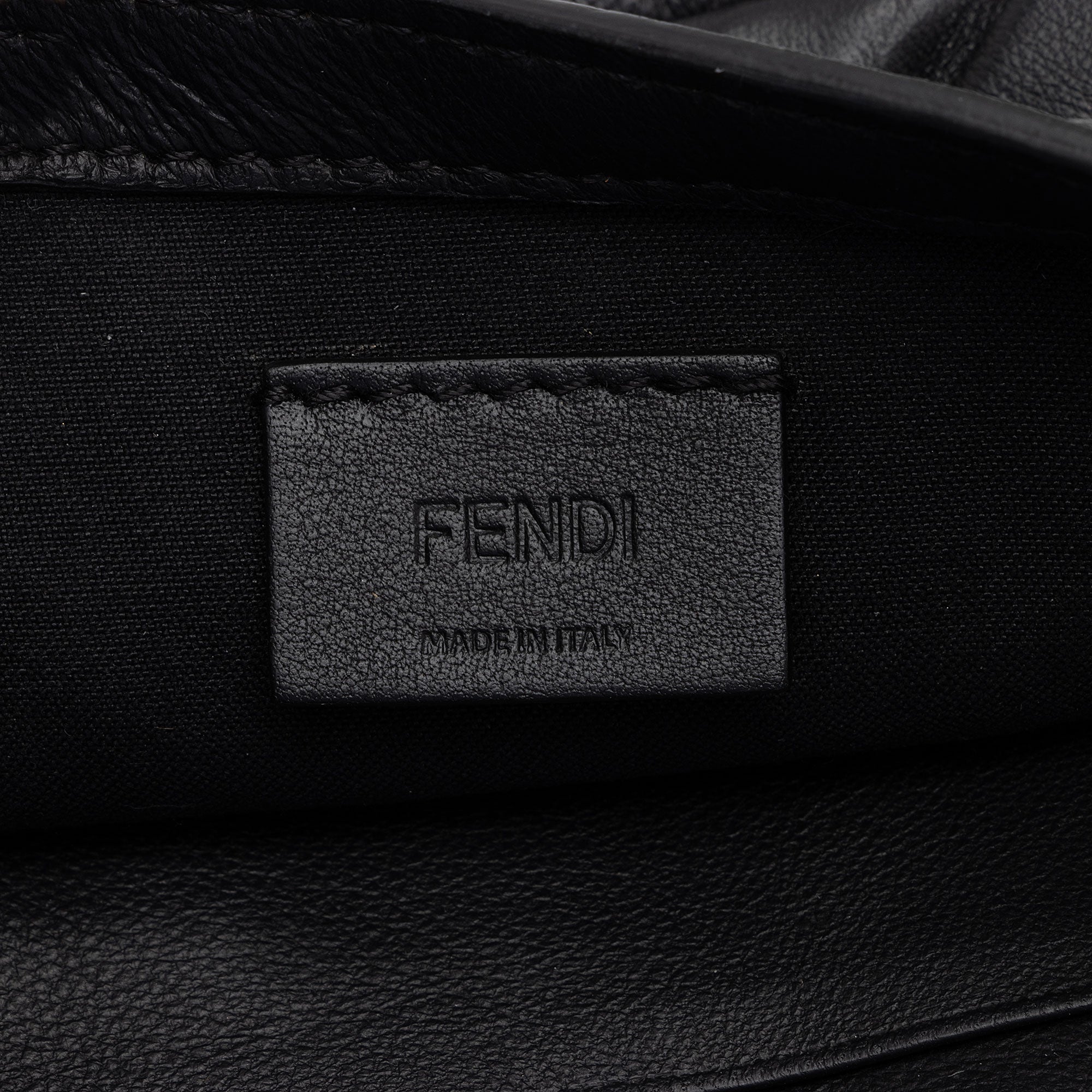 Fendi FF Embossed 1974 Mini Baguette Shoulder Bag (SHF-st6LPG)