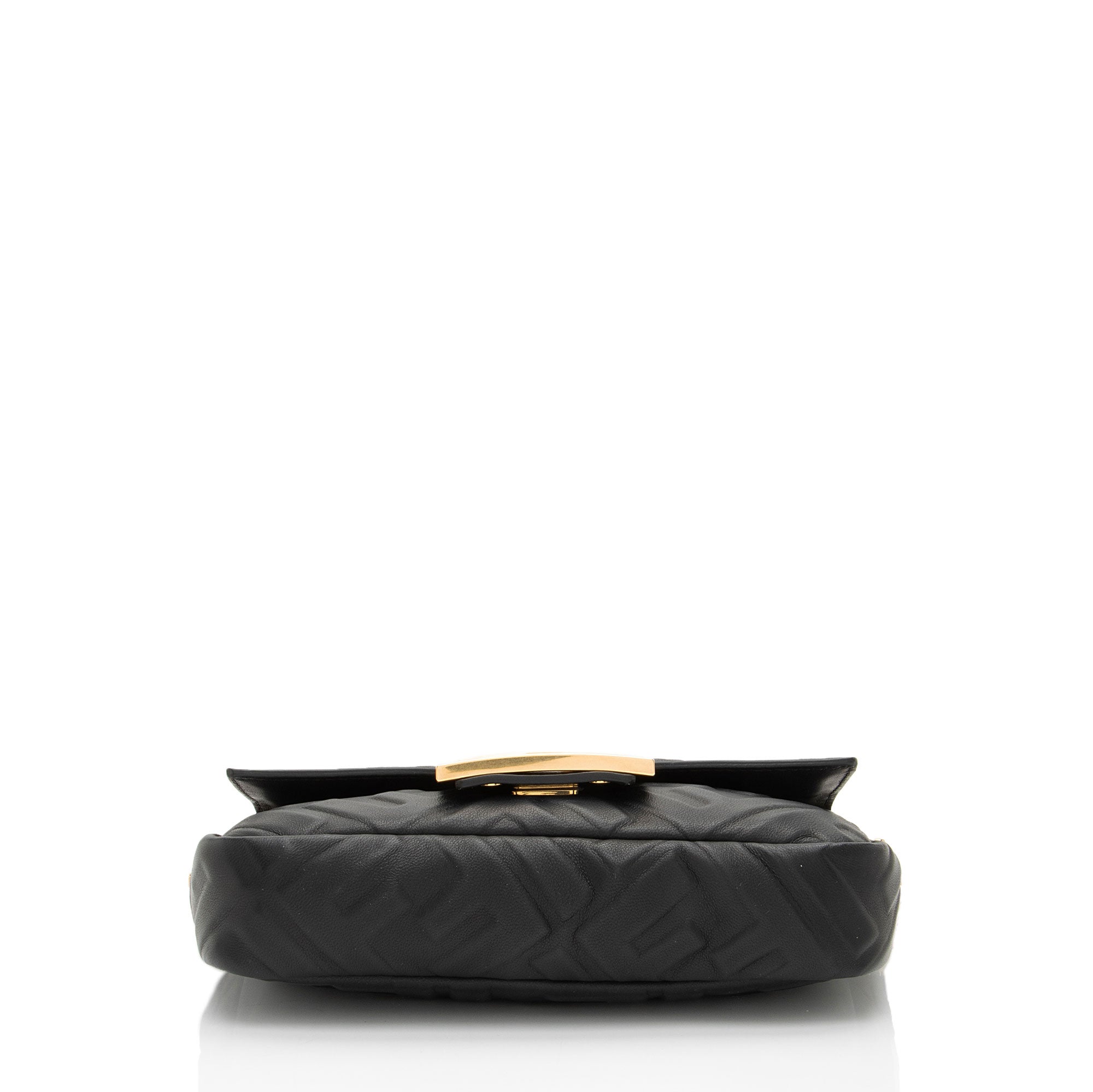 Fendi FF Embossed 1974 Mini Baguette Shoulder Bag