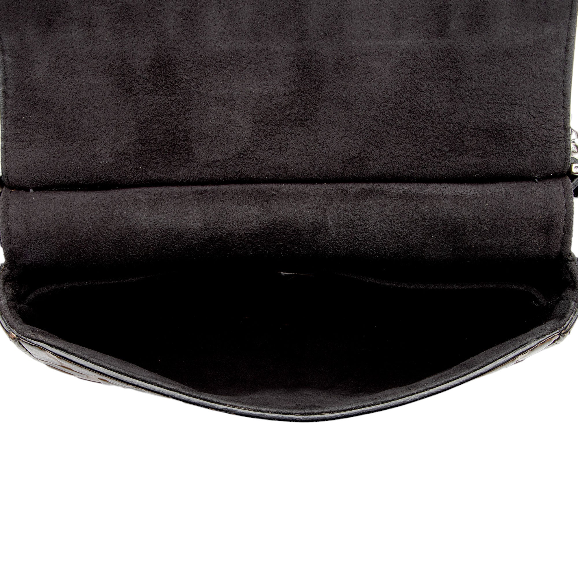 Fendi FF Embossed Calfskin Double Micro Baguette Bag (SHF-yQ8d8d)