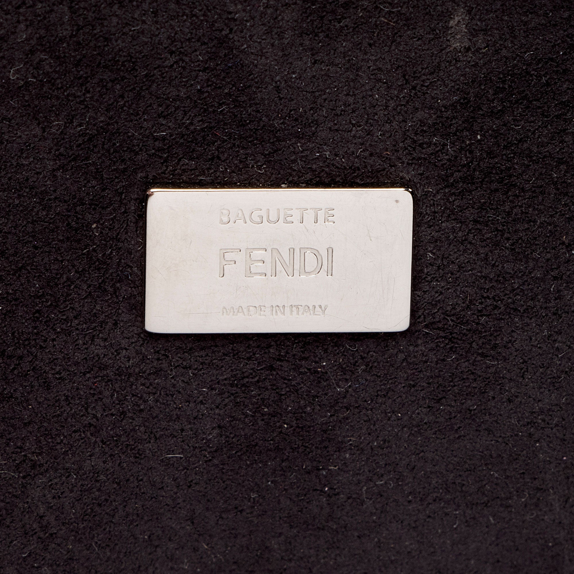 Fendi FF Embossed Calfskin Double Micro Baguette Bag (SHF-yQ8d8d)