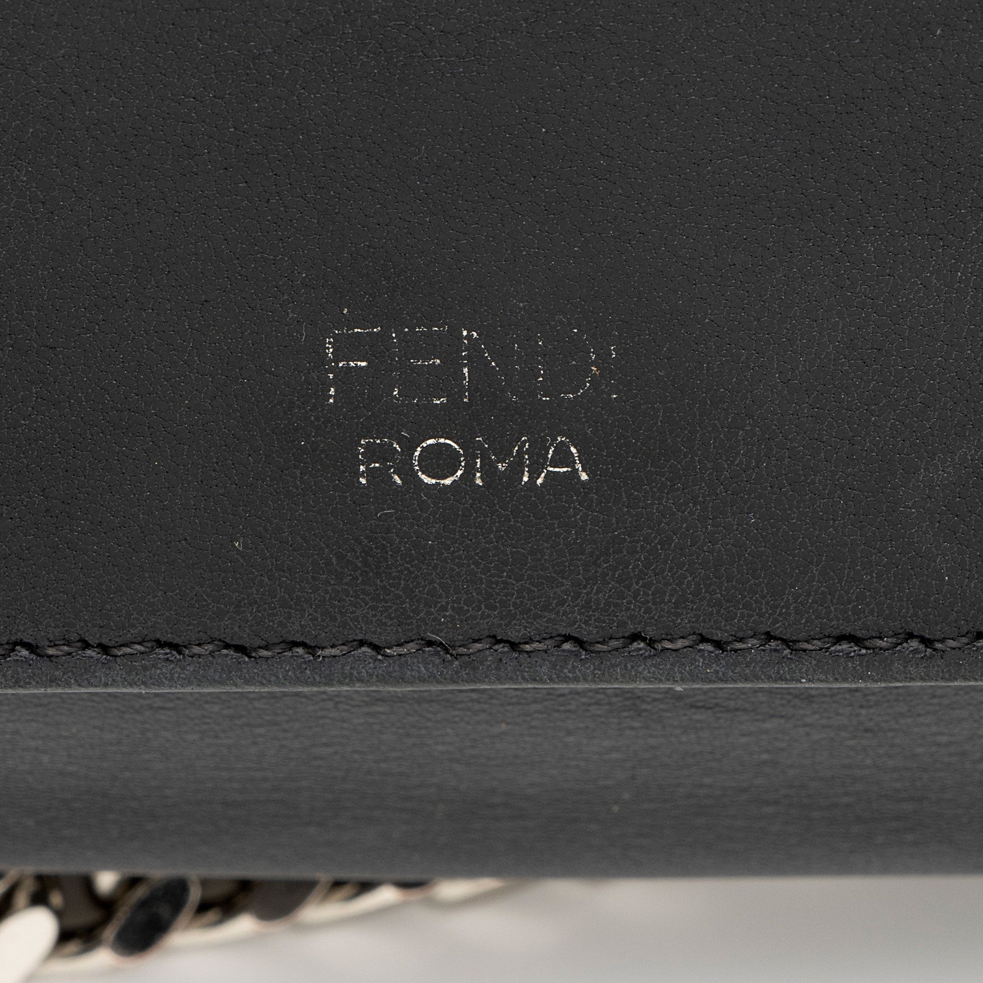 Fendi FF Embossed Calfskin Double Micro Baguette Bag (SHF-yQ8d8d)