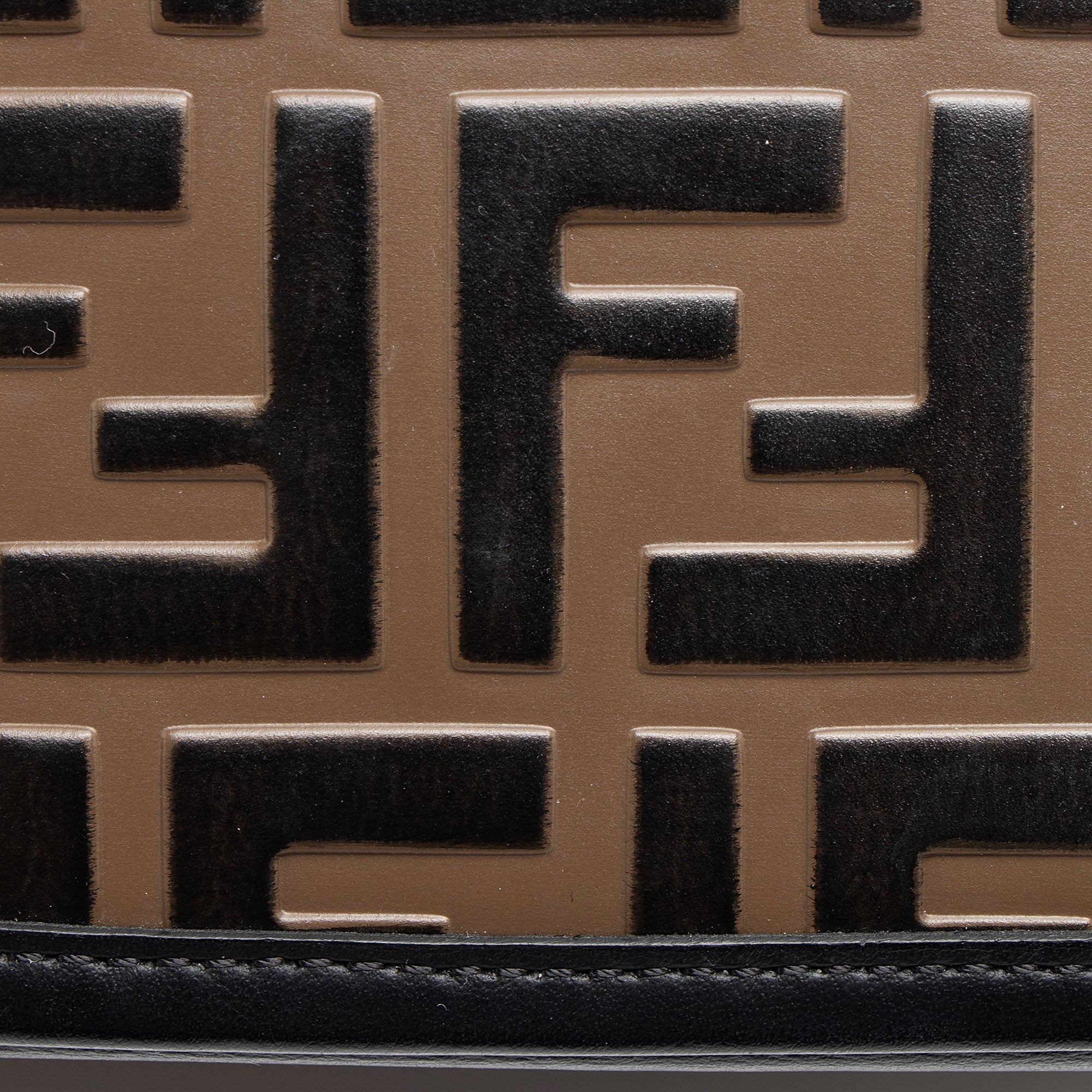 Fendi FF Embossed Calfskin Mini Camera Bag