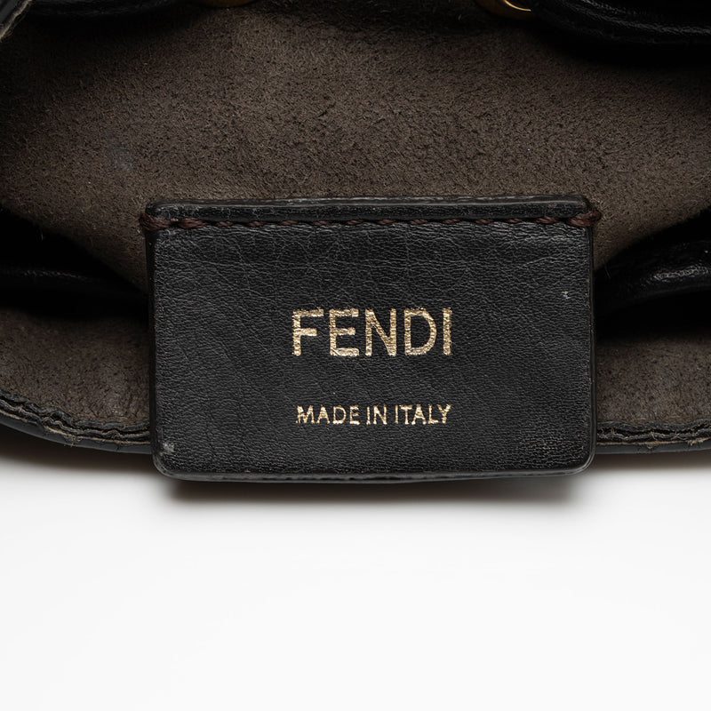 Fendi FF Embossed Calfskin Mon Tresor Mini Bucket Bag - FINAL SALE (SHF-kHTP1s)