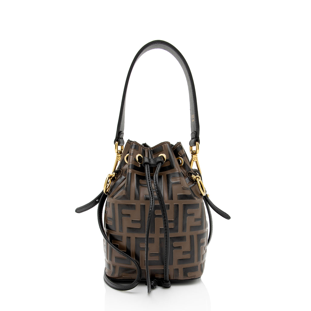 FENDI Mon Tresor Zucca Bucket Bag Drawstring Bag Shoulder Bag