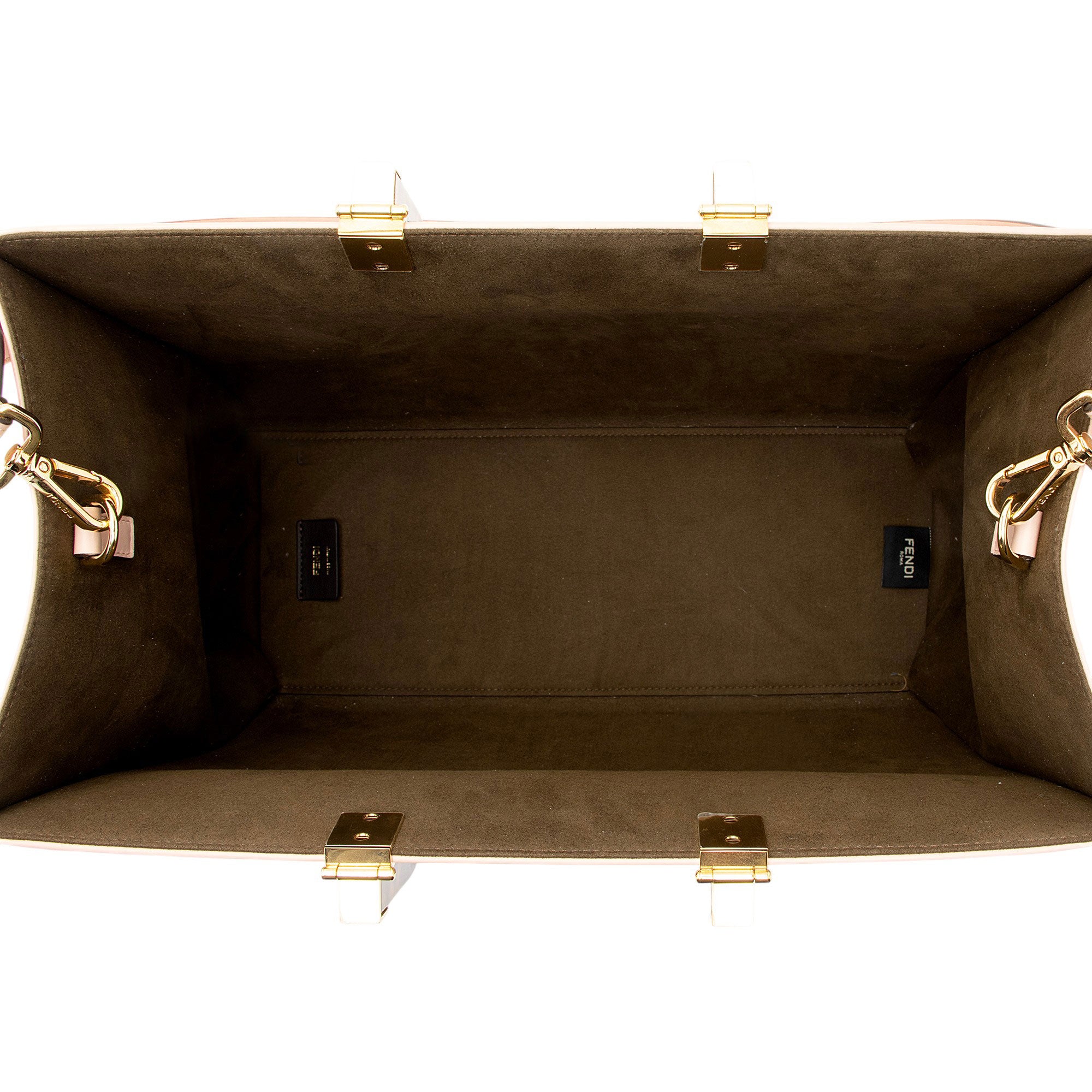 Fendi FF Embossed Calfskin Sunshine Medium Shopper Tote