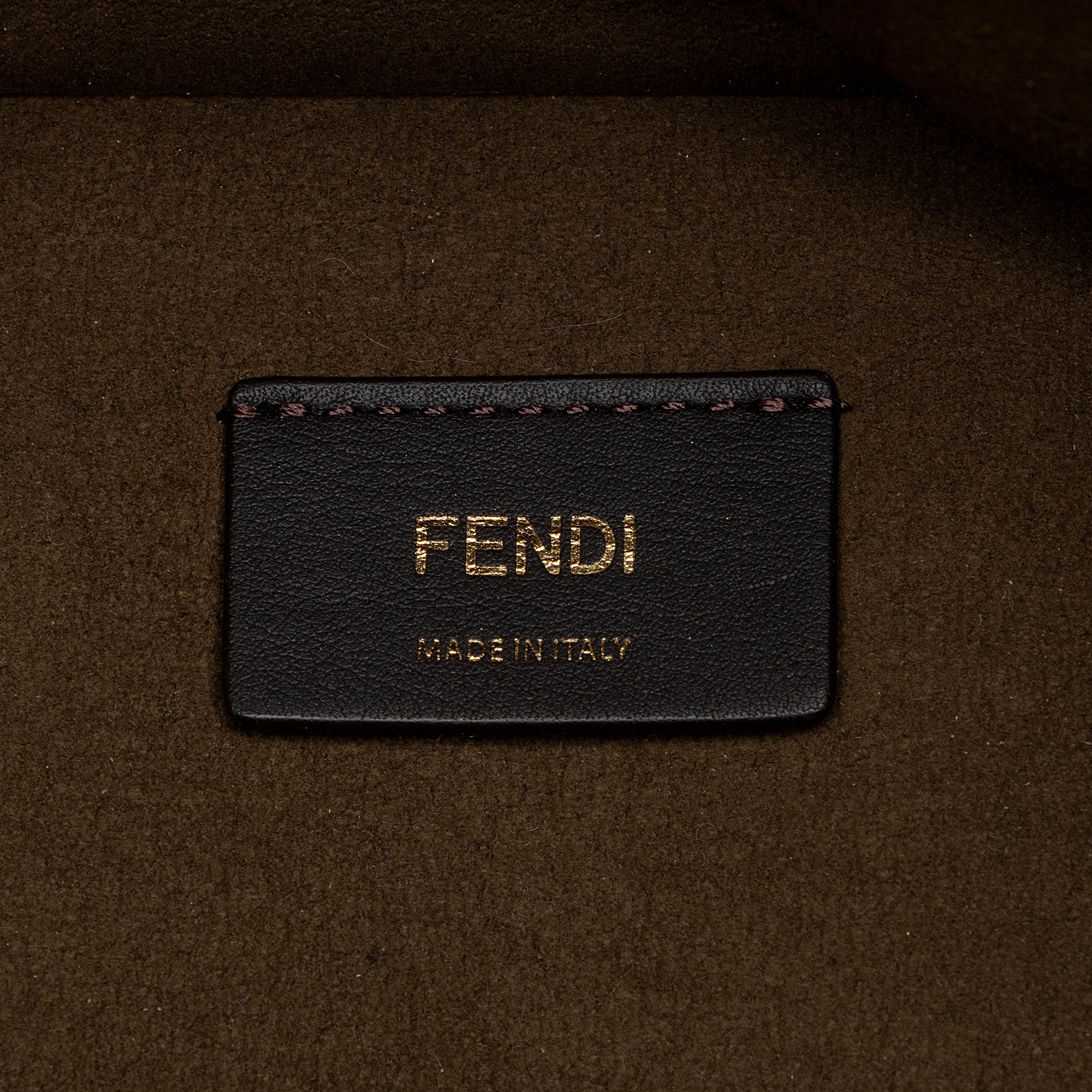 Fendi FF Embossed Calfskin Sunshine Medium Shopper Tote