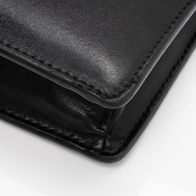 Fendi FF Embossed Calfskin Wallet on Chain Mini Bag (SHF-BJP8ux)