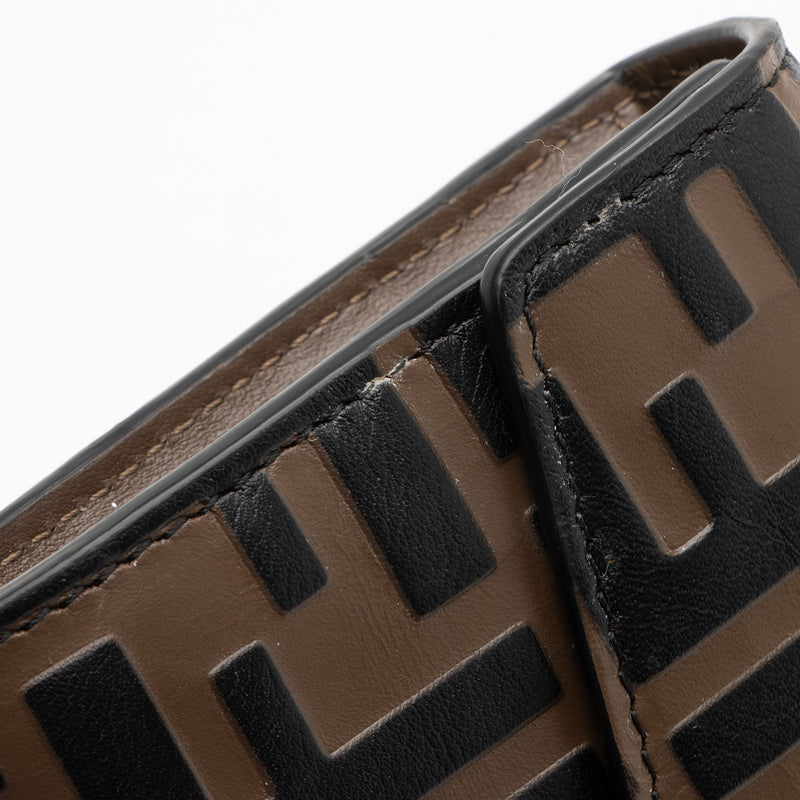 Fendi FF Embossed Leather F is Fendi Continental Wallet SHF WjgAL8 LuxeDH