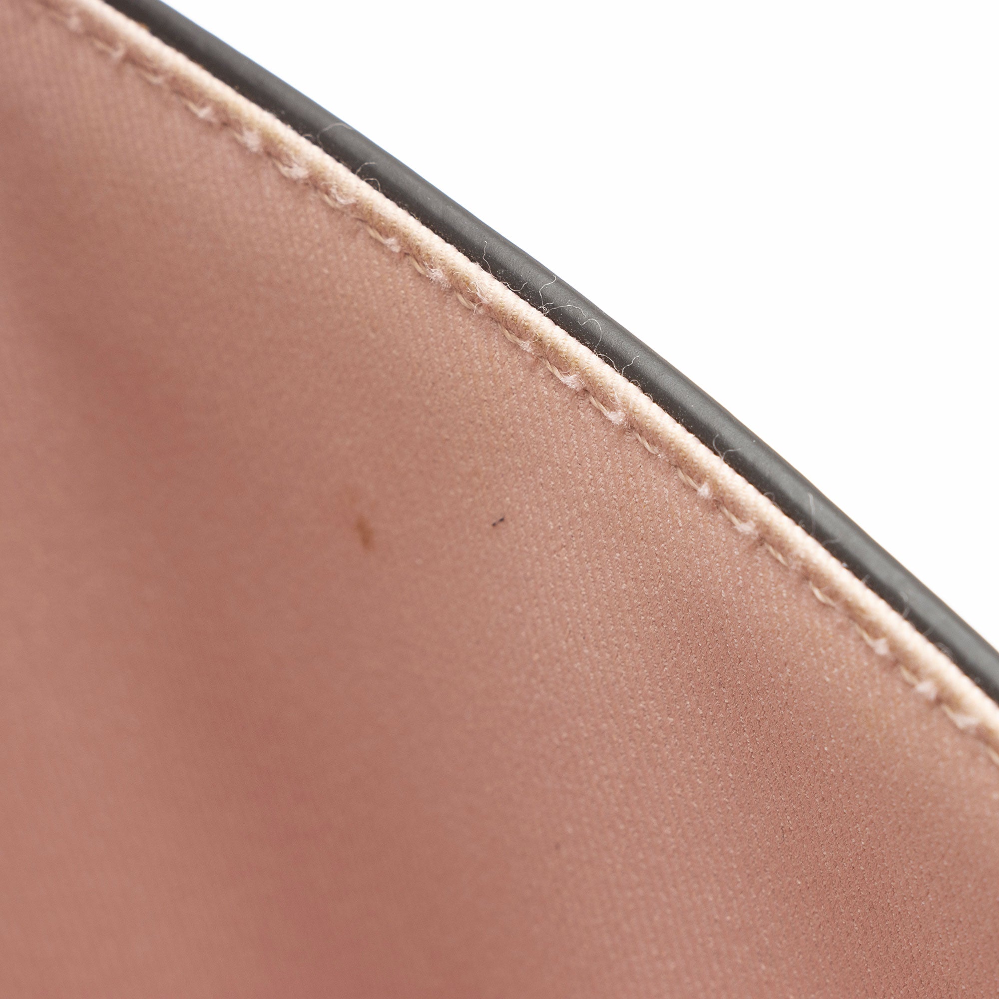 Fendi FF Embroidered Canvas Baguette Shoulder Bag