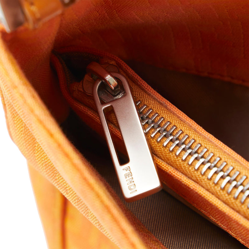 Fendi FF Lock Zucchino Shoulder Bag (SHG-3Xnkeo)