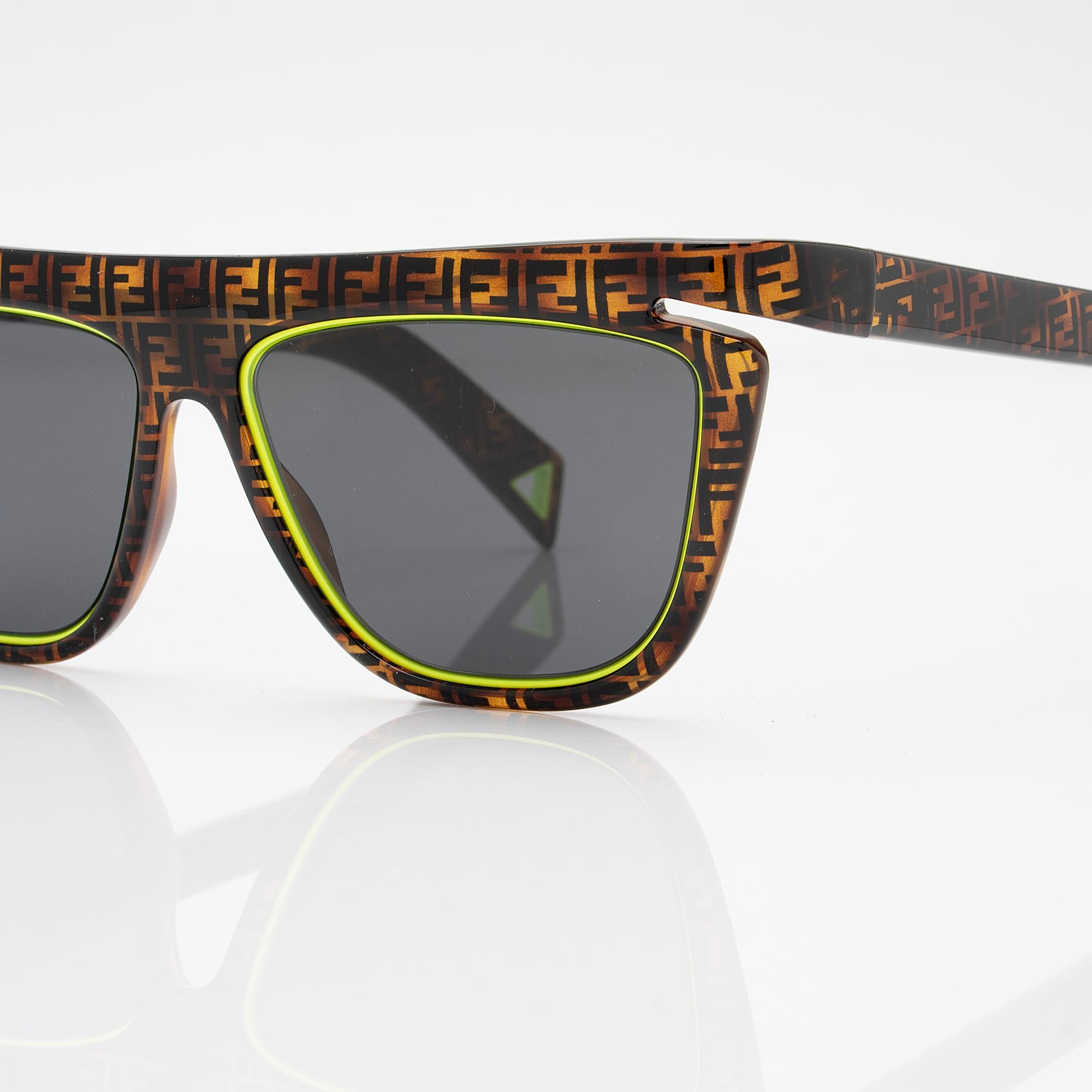 Fendi FF Neon Square Sunglasses (SHF-WzBR7v)