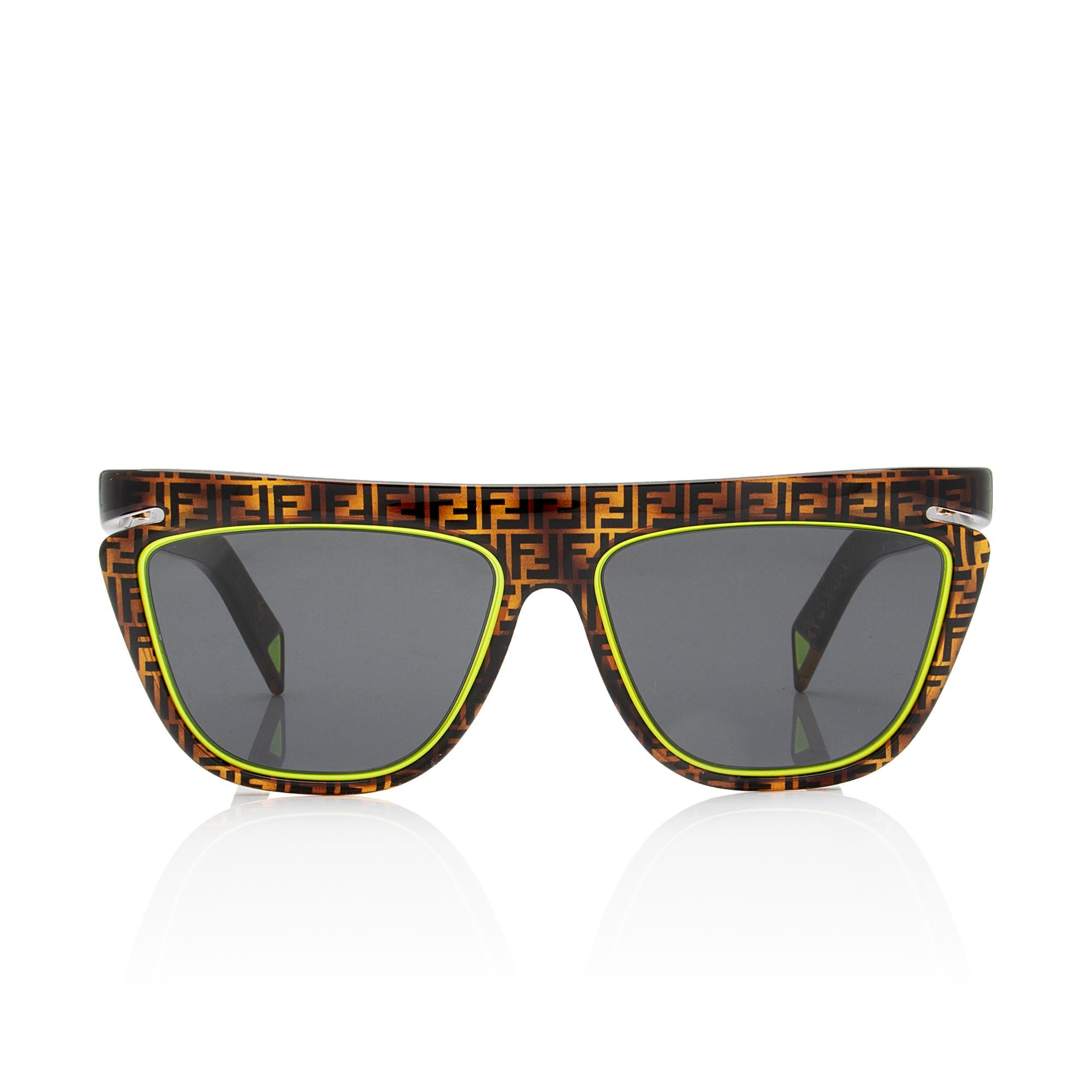 Fendi FF Neon Square Sunglasses (SHF-WzBR7v)