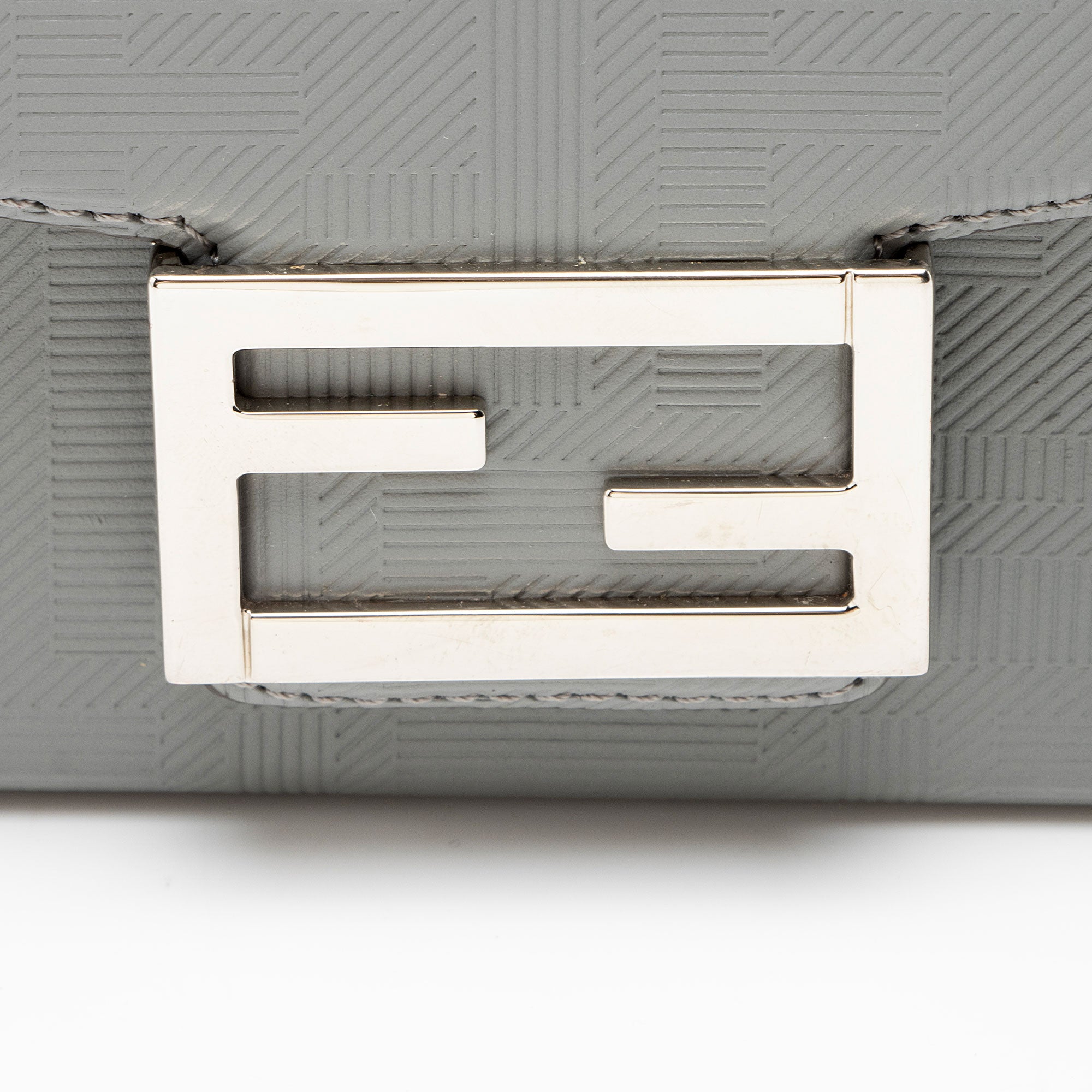Fendi FF Shadow Vitello Soft Trunk Baguette