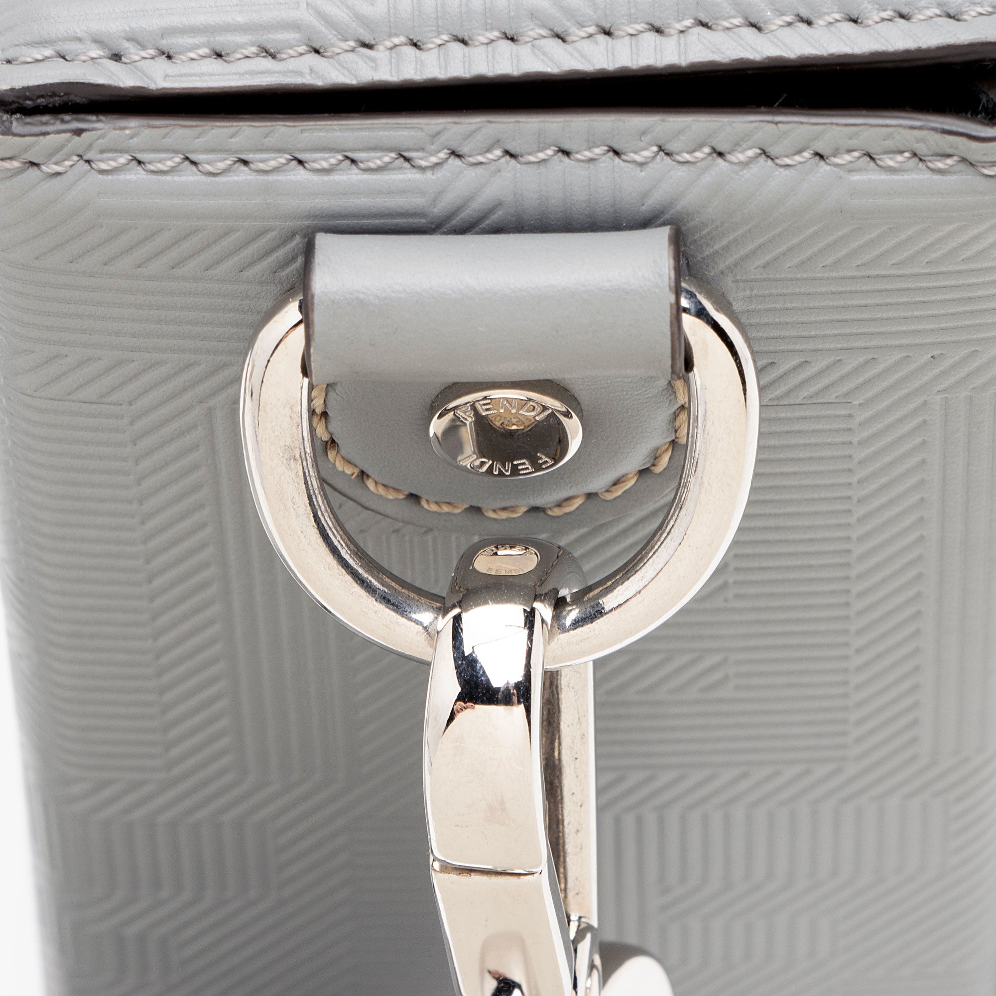 Fendi FF Shadow Vitello Soft Trunk Baguette