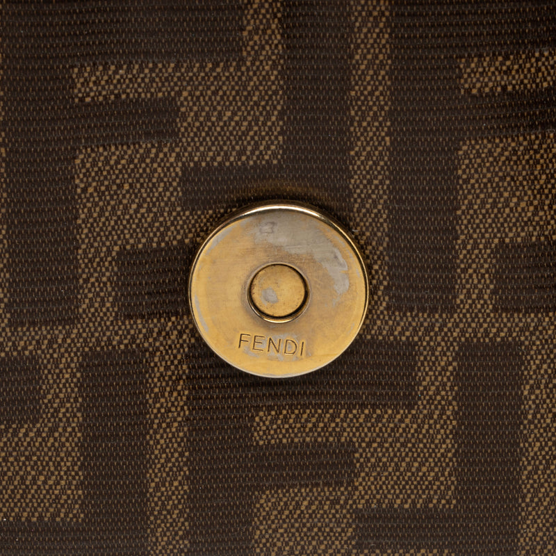 Fendi FF Spalmati 1974 Double F Mini Shoulder Bag SHF dtq1XP LuxeDH