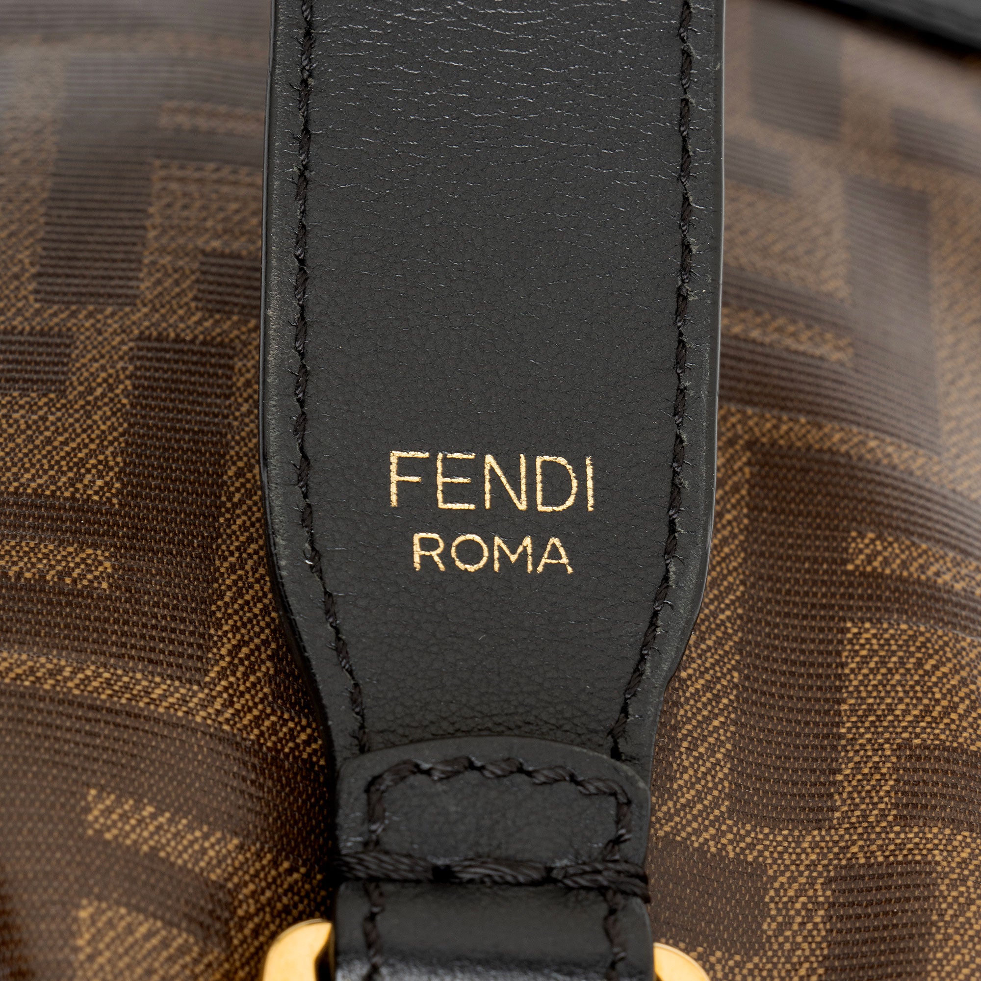 Fendi FF Spalmati Mon Tresor Grande Shoulder Bag