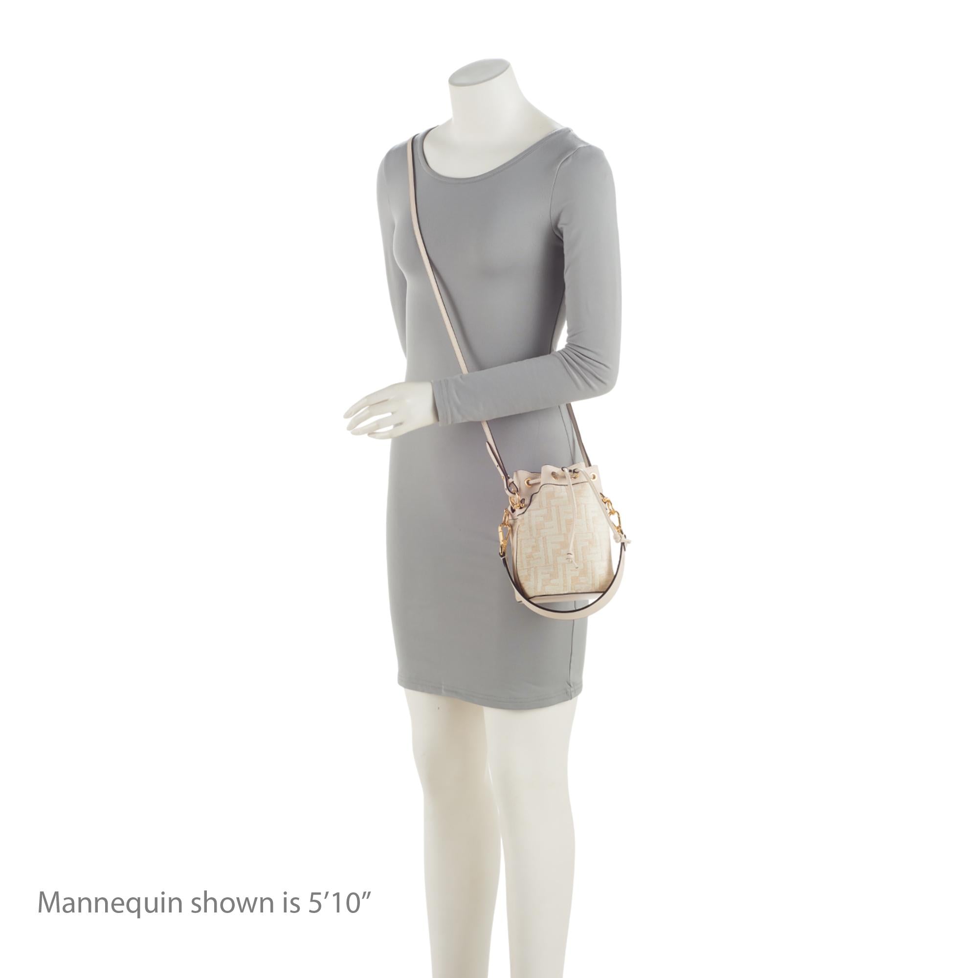 Fendi FF Tapestry Mon Tresor Mini Bucket Bag (SHF-GhSmGT)