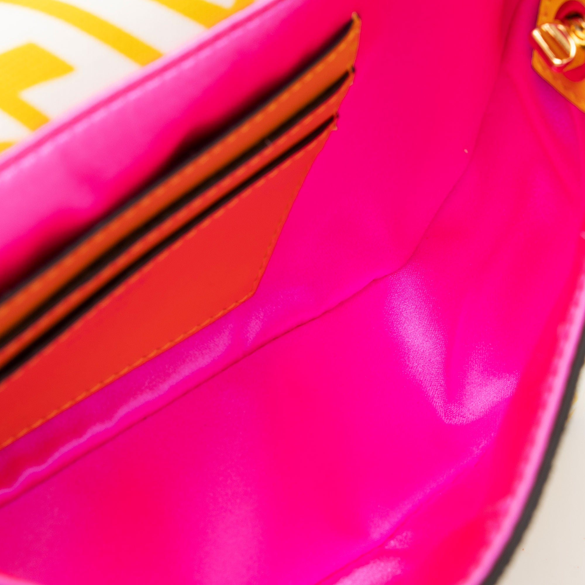 Fendi x Sara Coleman Leather FF Vertigo 1997 Baguette Mini Shoulder Bag