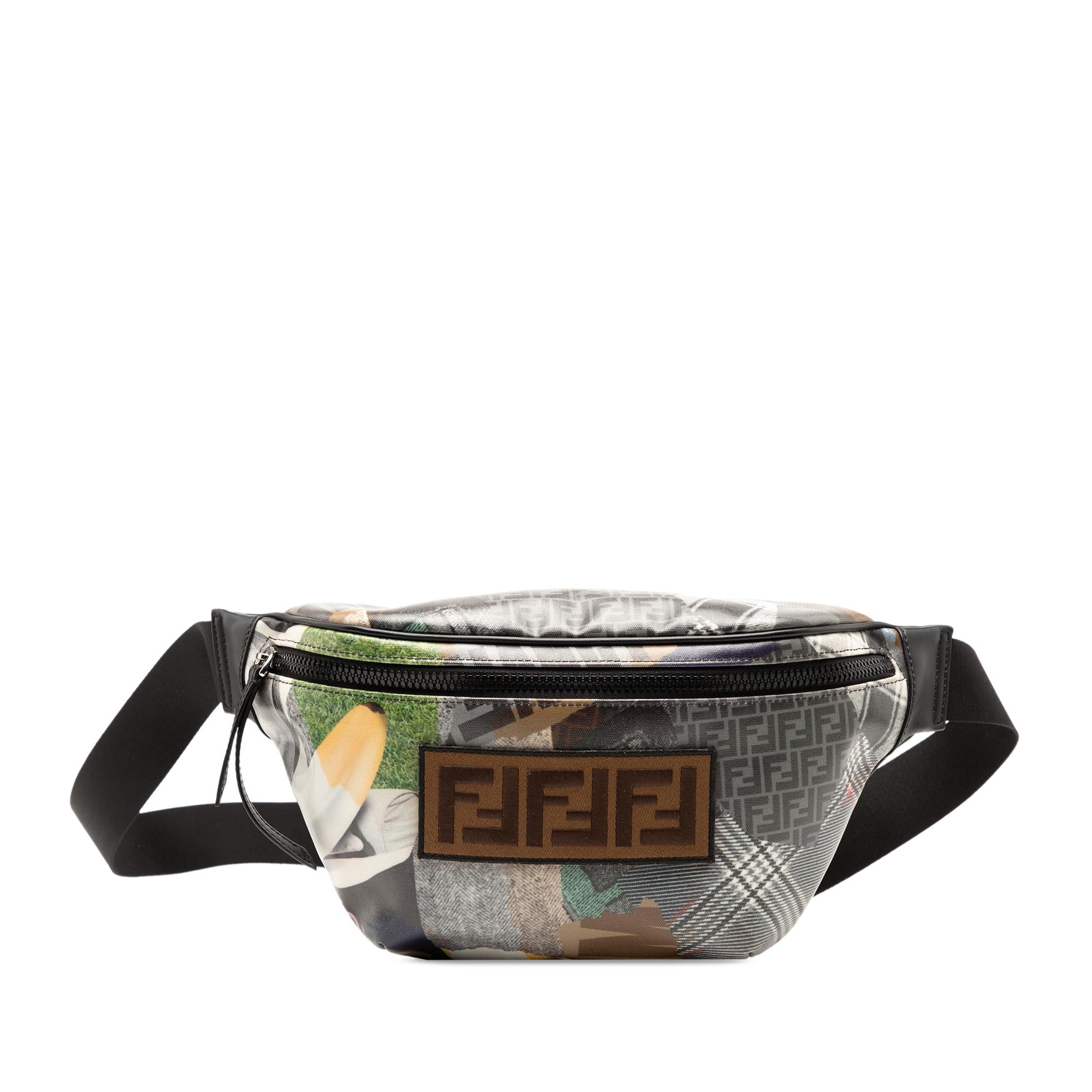 Fendi Hey Reilly Zucca FF 1974 Coated Canvas Belt Bag