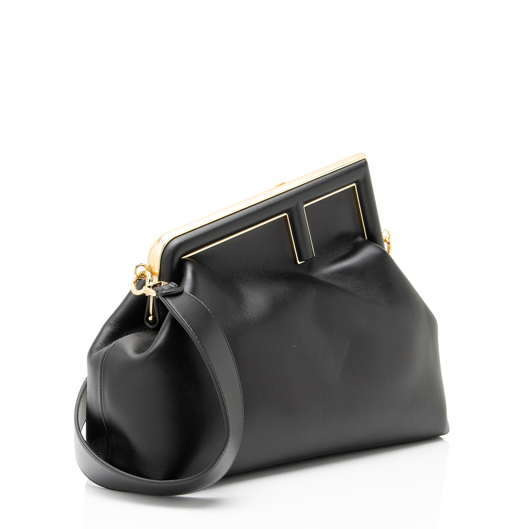 Fendi Lambskin Fendi First Medium Shoulder Bag
