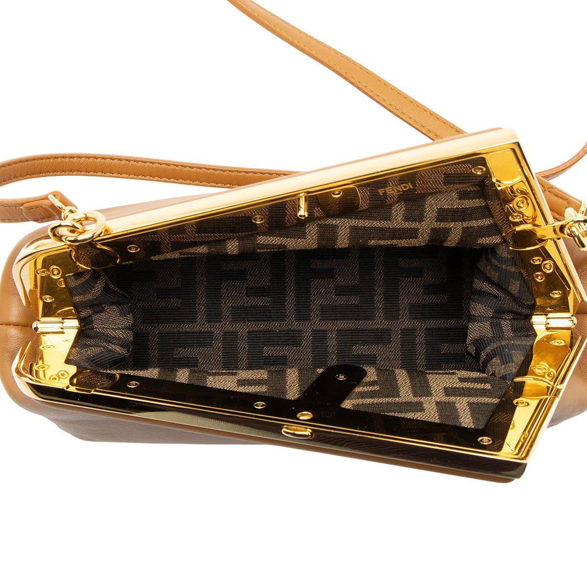 Fendi Lambskin Fendi First Small Shoulder Bag