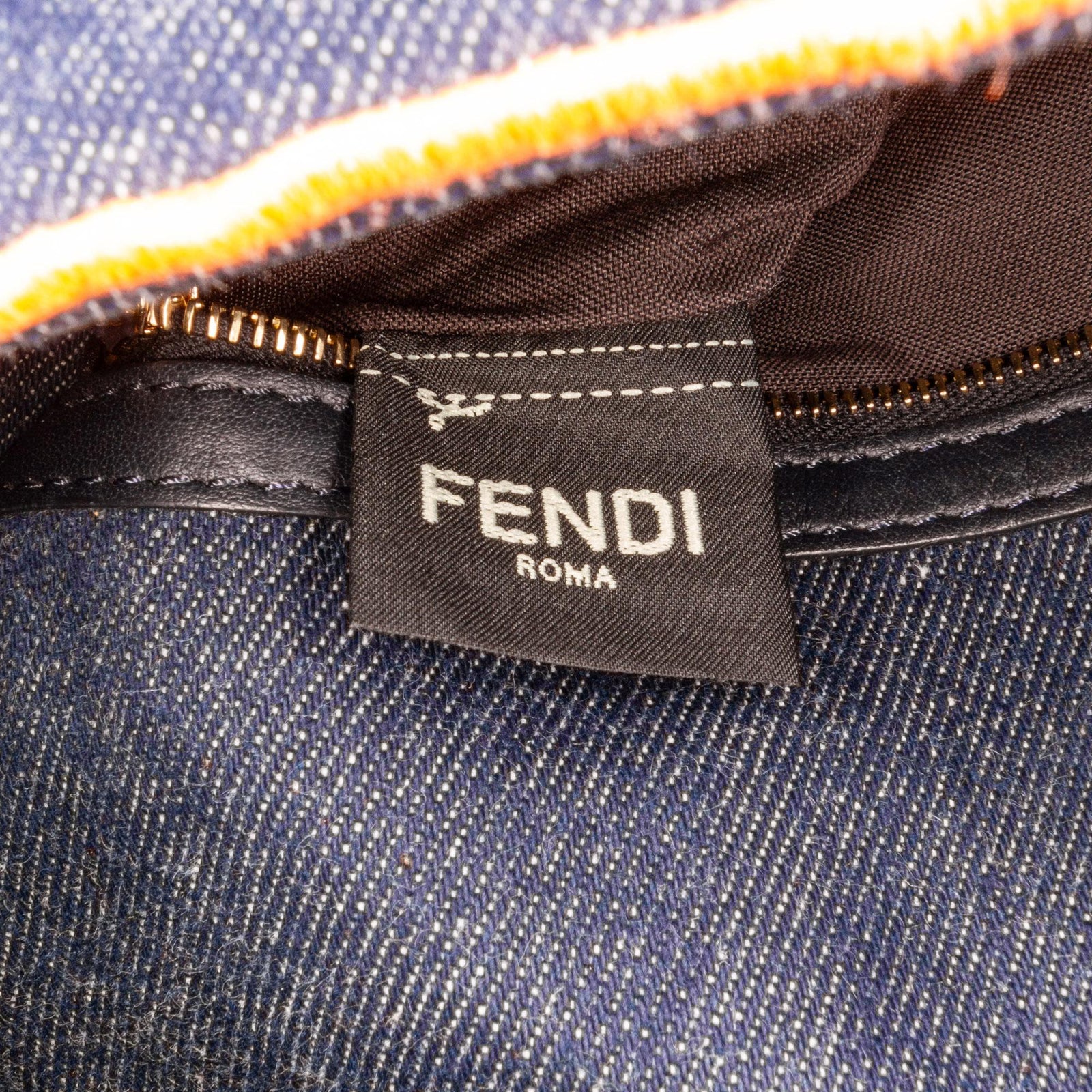 Fendi Large Denim Baguette Bag SHG zrIjdA LuxeDH