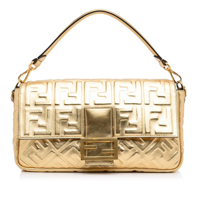 Fendi Large Embossed Zucca Baguette (SHG-ZcKJ66)