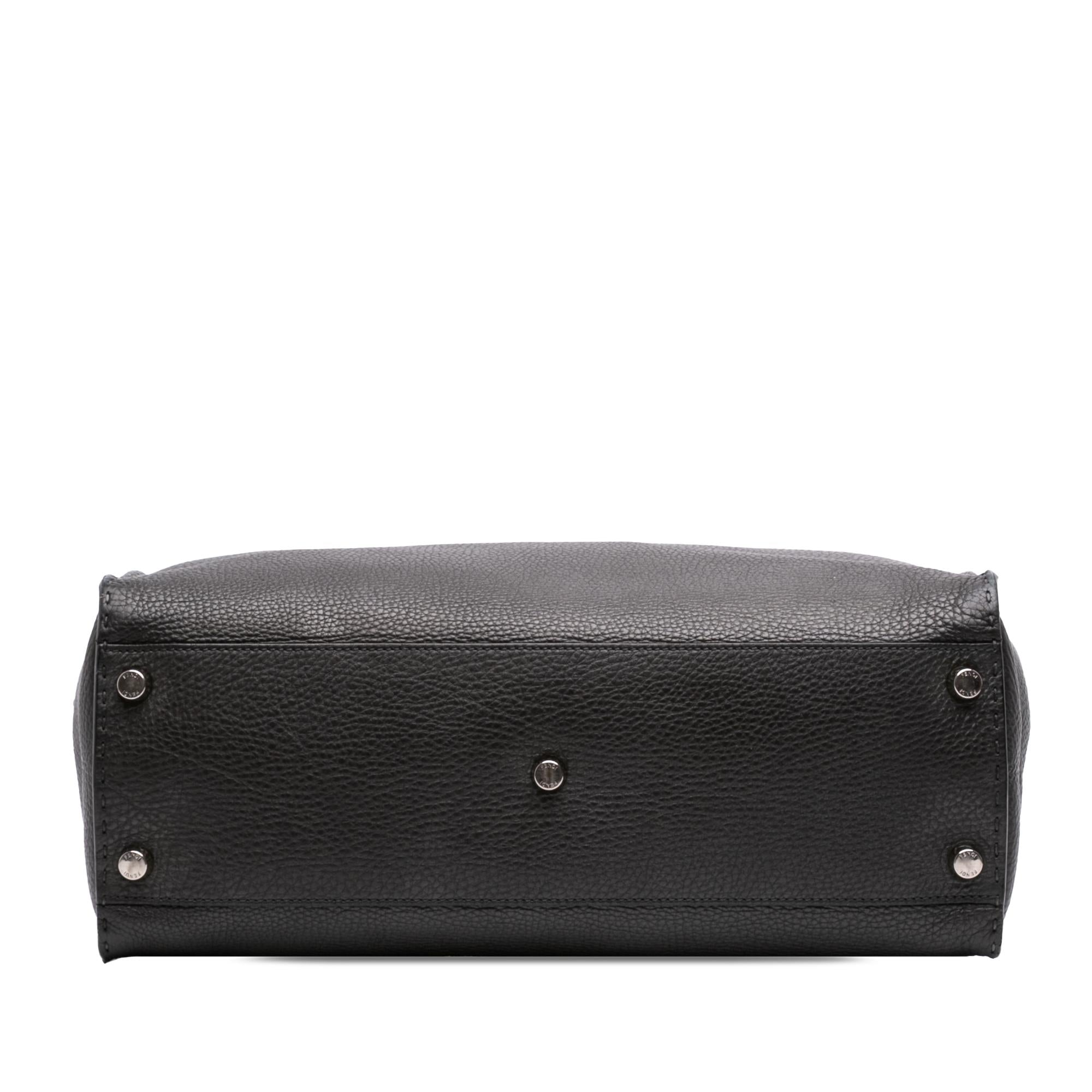 Fendi Large Leather Selleria Peekaboo Iconic Fit Bag