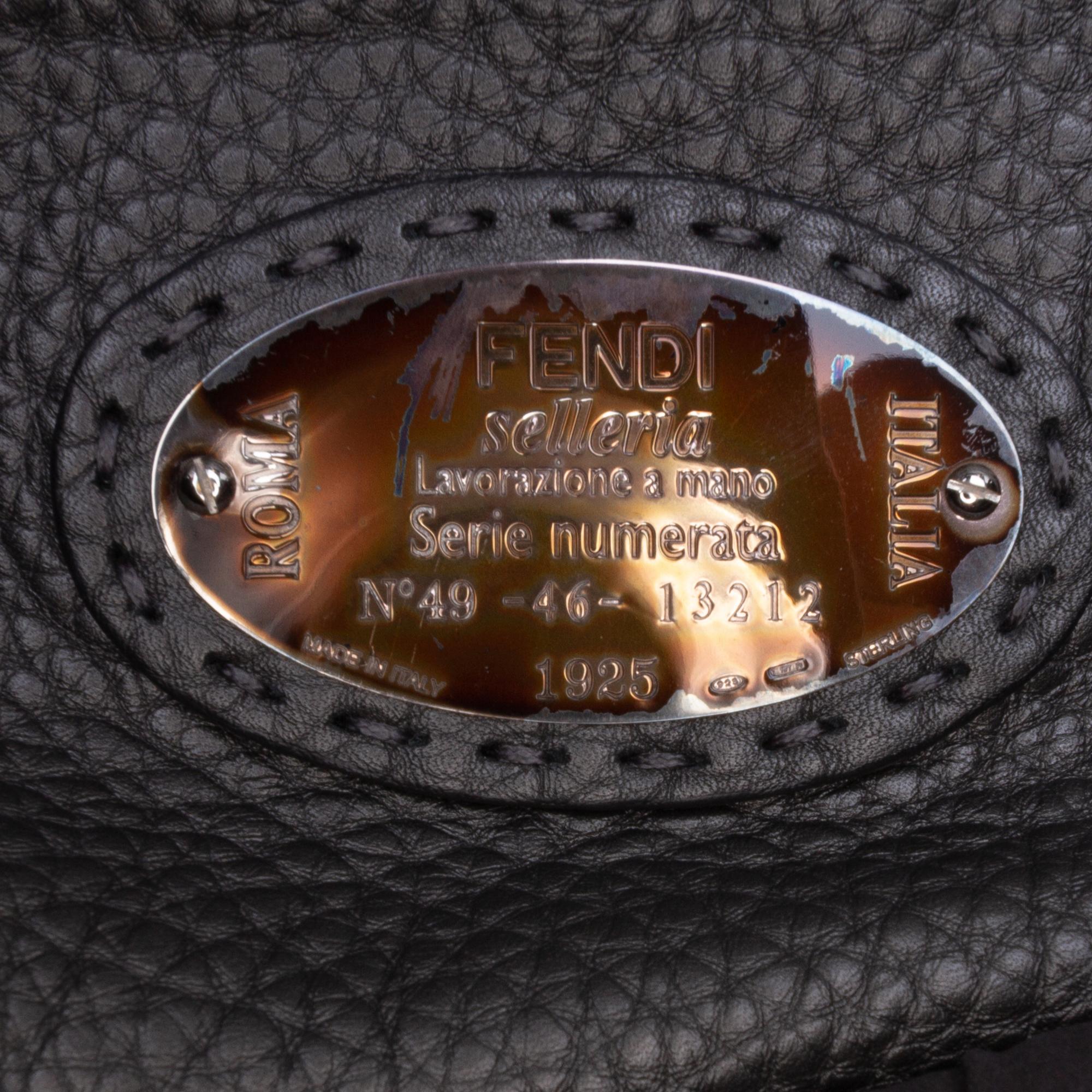Fendi Large Leather Selleria Peekaboo Iconic Fit Bag