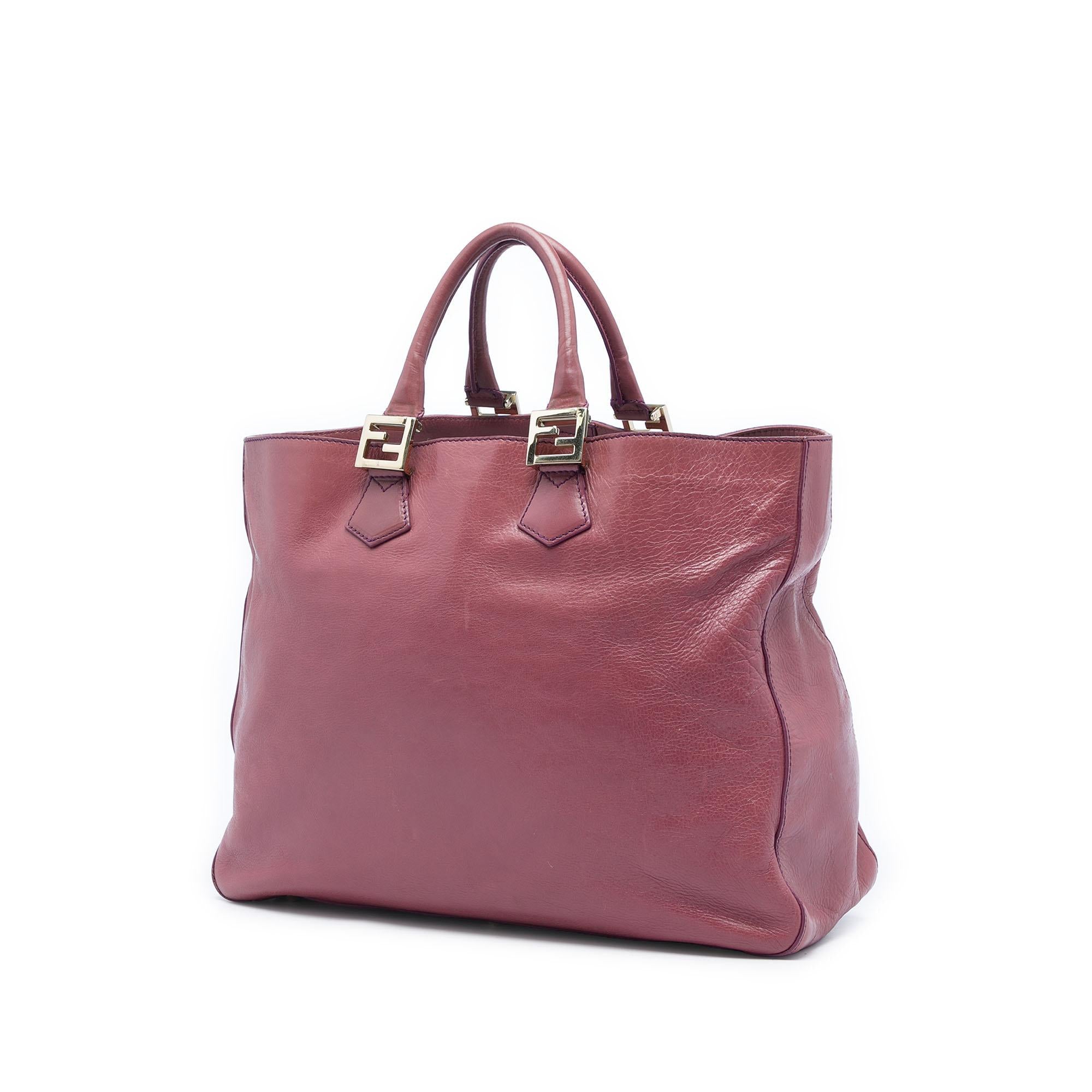Fendi Large Leather Twins Tote