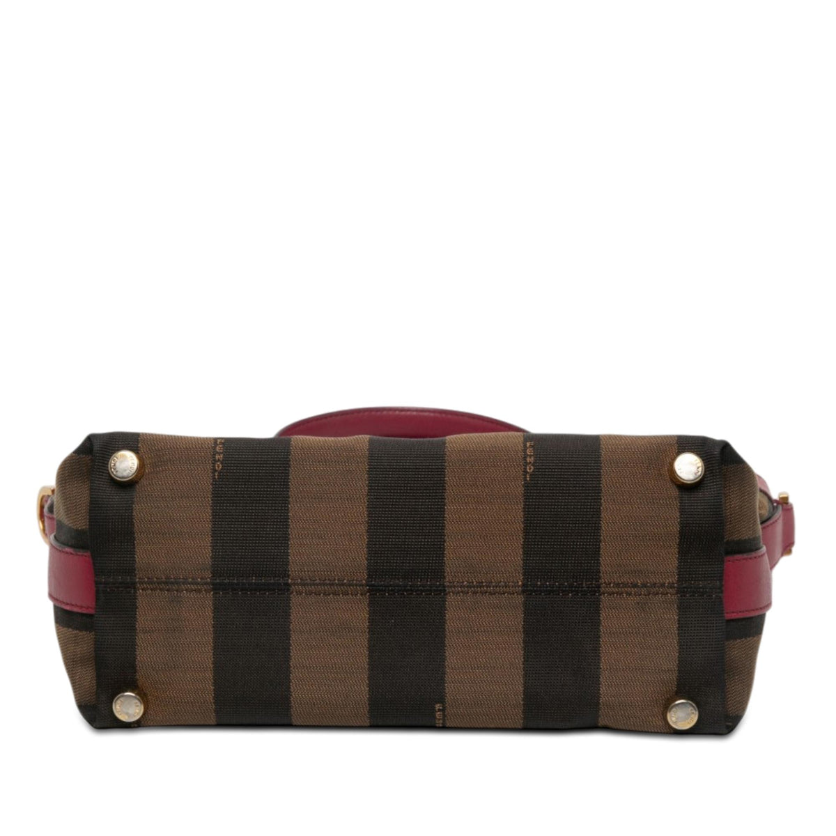 Fendi Large Pequin Canvas Satchel
