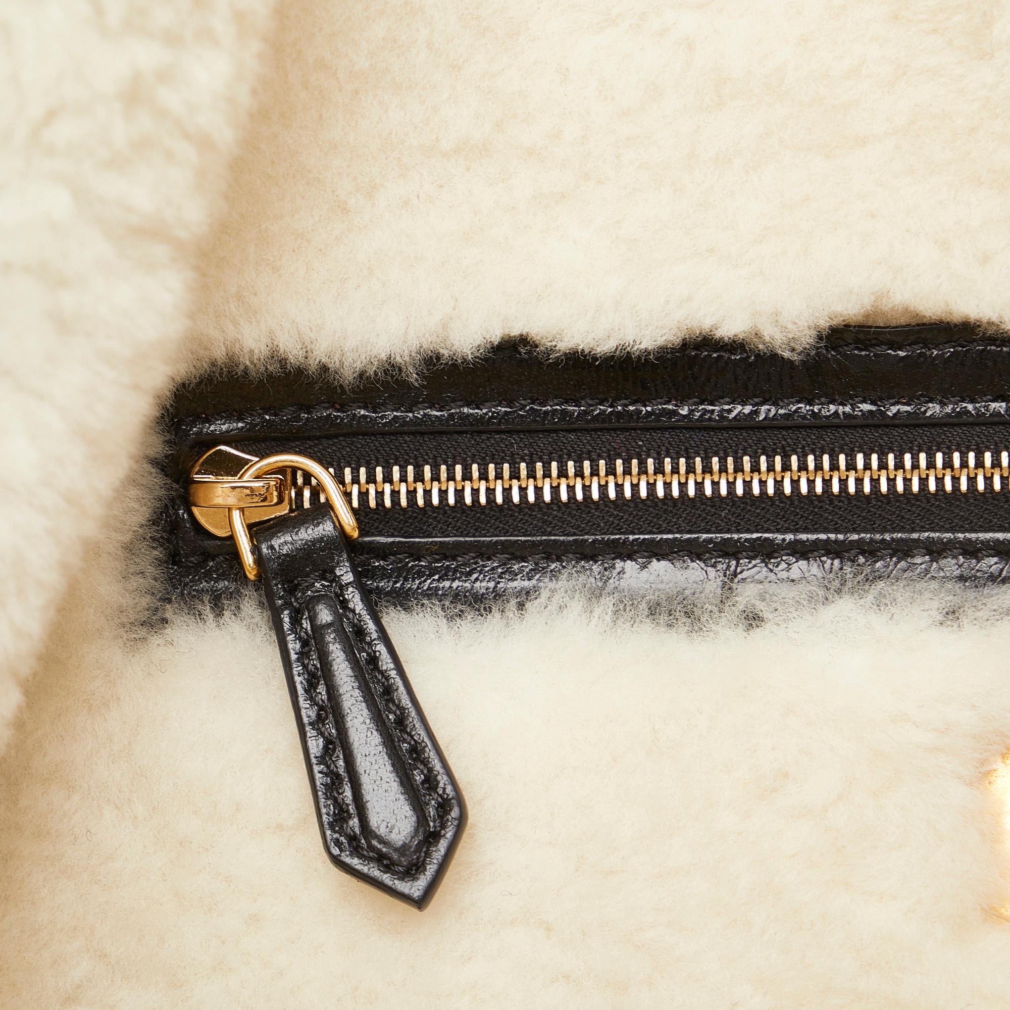 Fendi Large Shearling Baguette (SHG-Rdq63a)